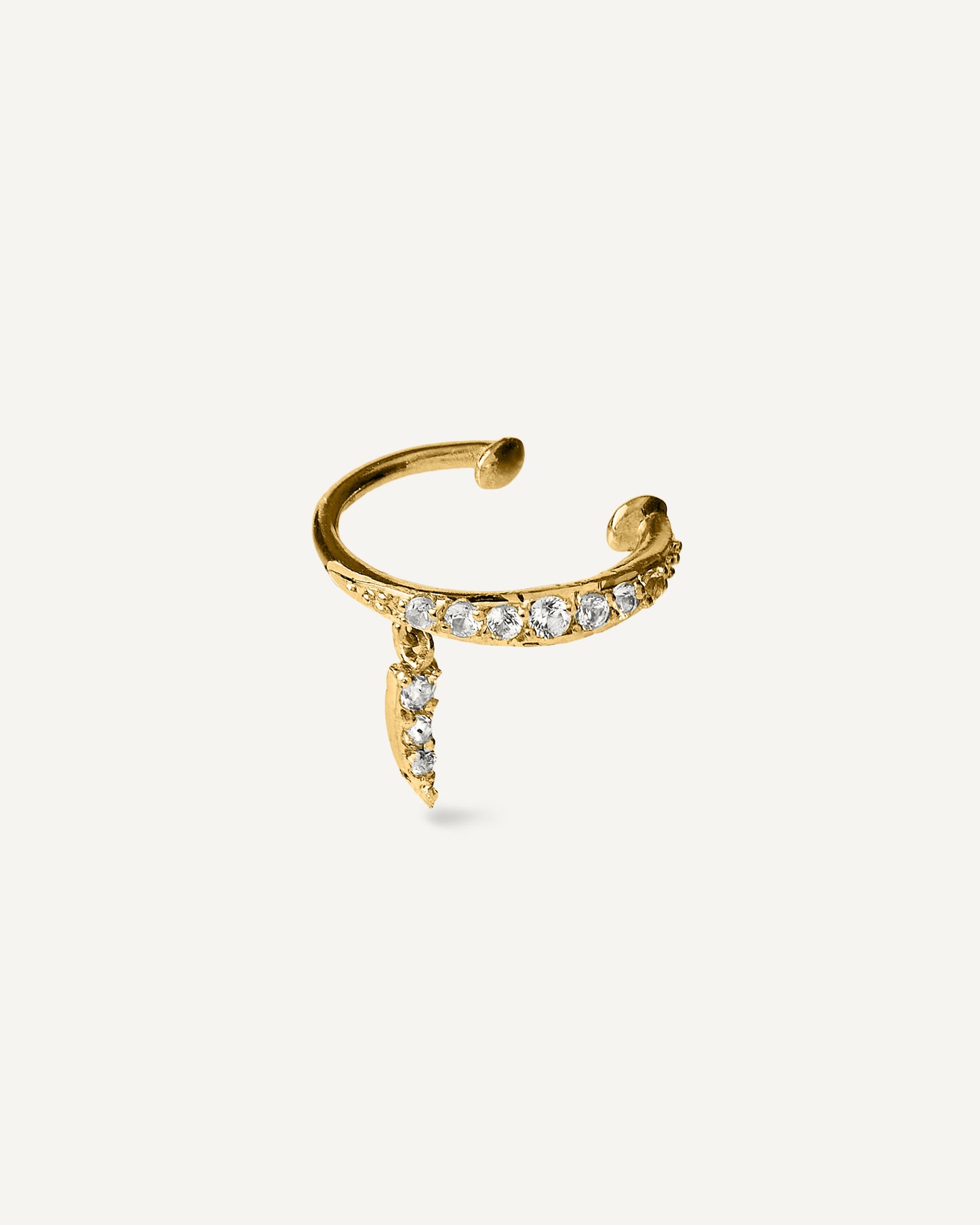 Piercing Tina em Ouro 18K e Safiras