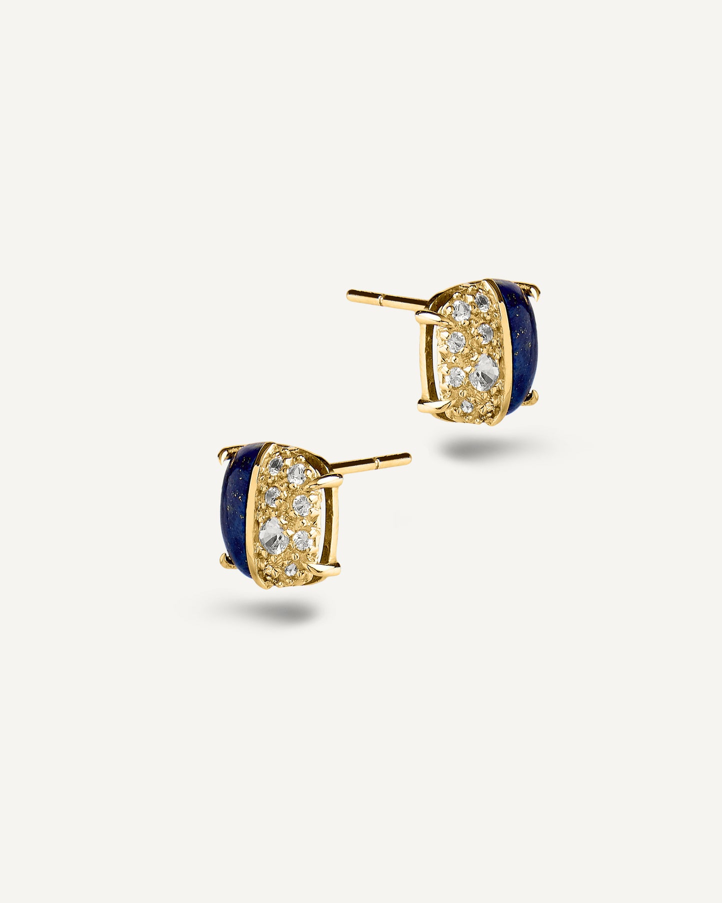 Brinco Donna em Ouro 18k com Safiras Lápis-Lazúli