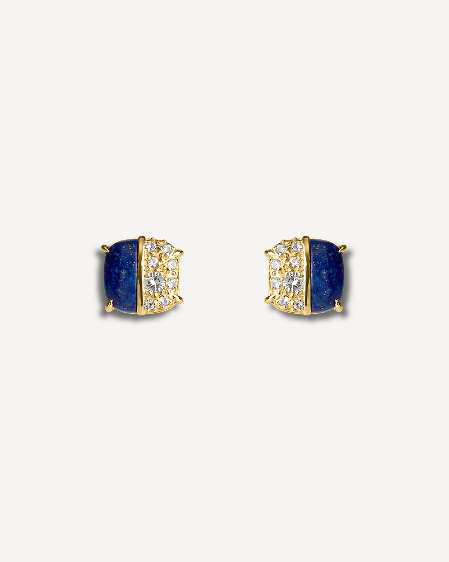 Brinco Donna em Ouro 18k com Safiras Lápis-Lazúli