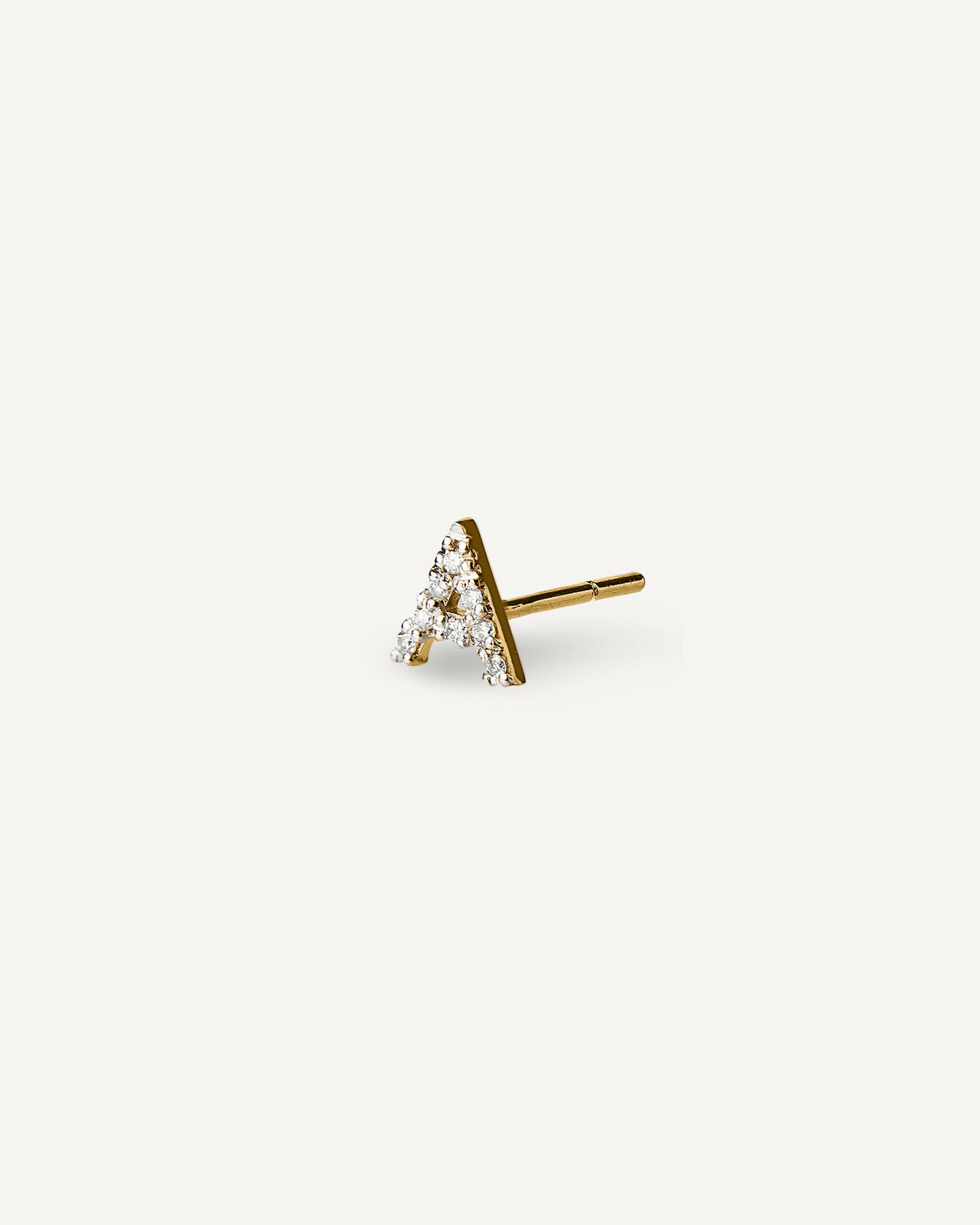 Brinco Inicial Unitário em Ouro 18K e Diamantes