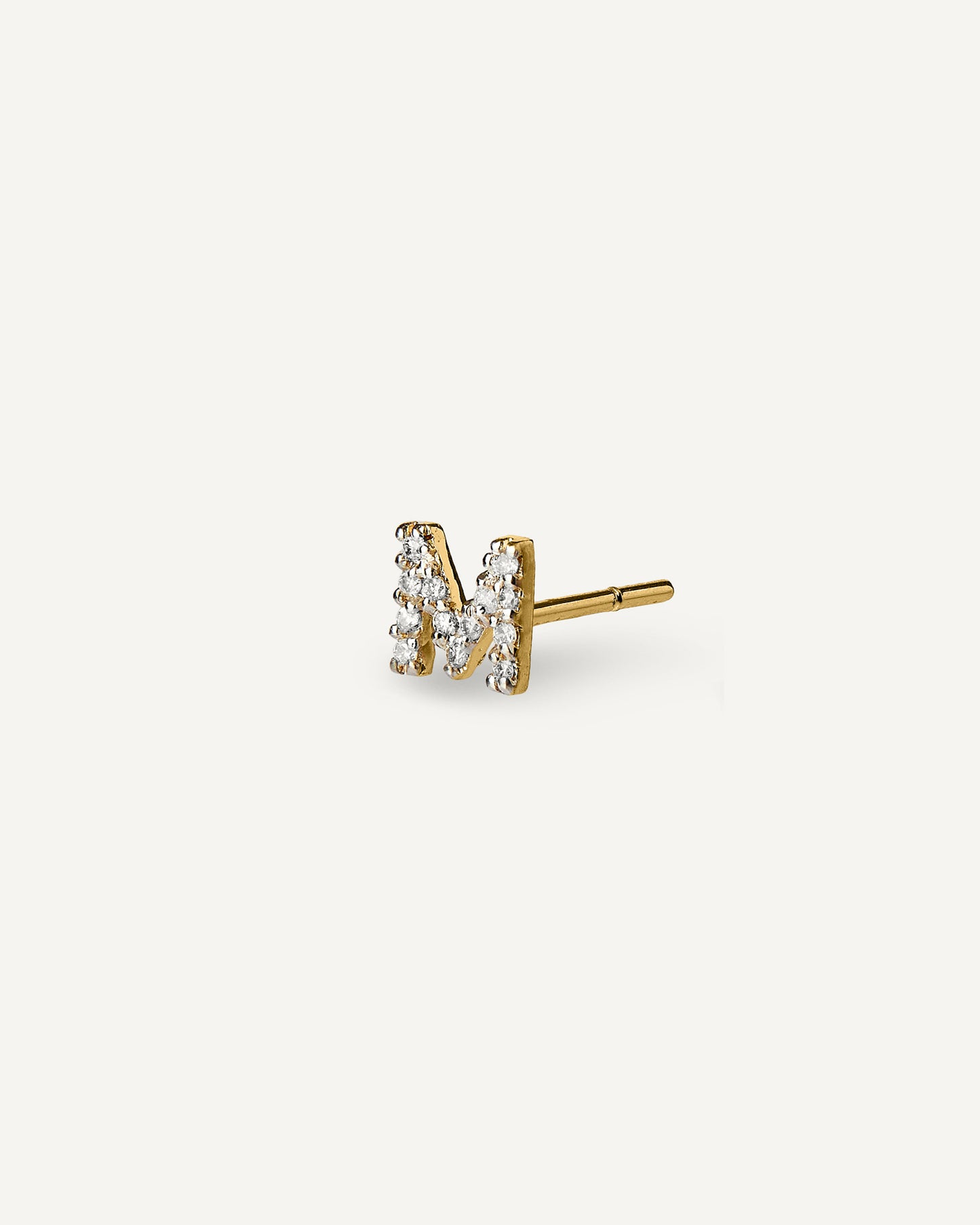 Brinco Inicial Unitário em Ouro 18K e Diamantes