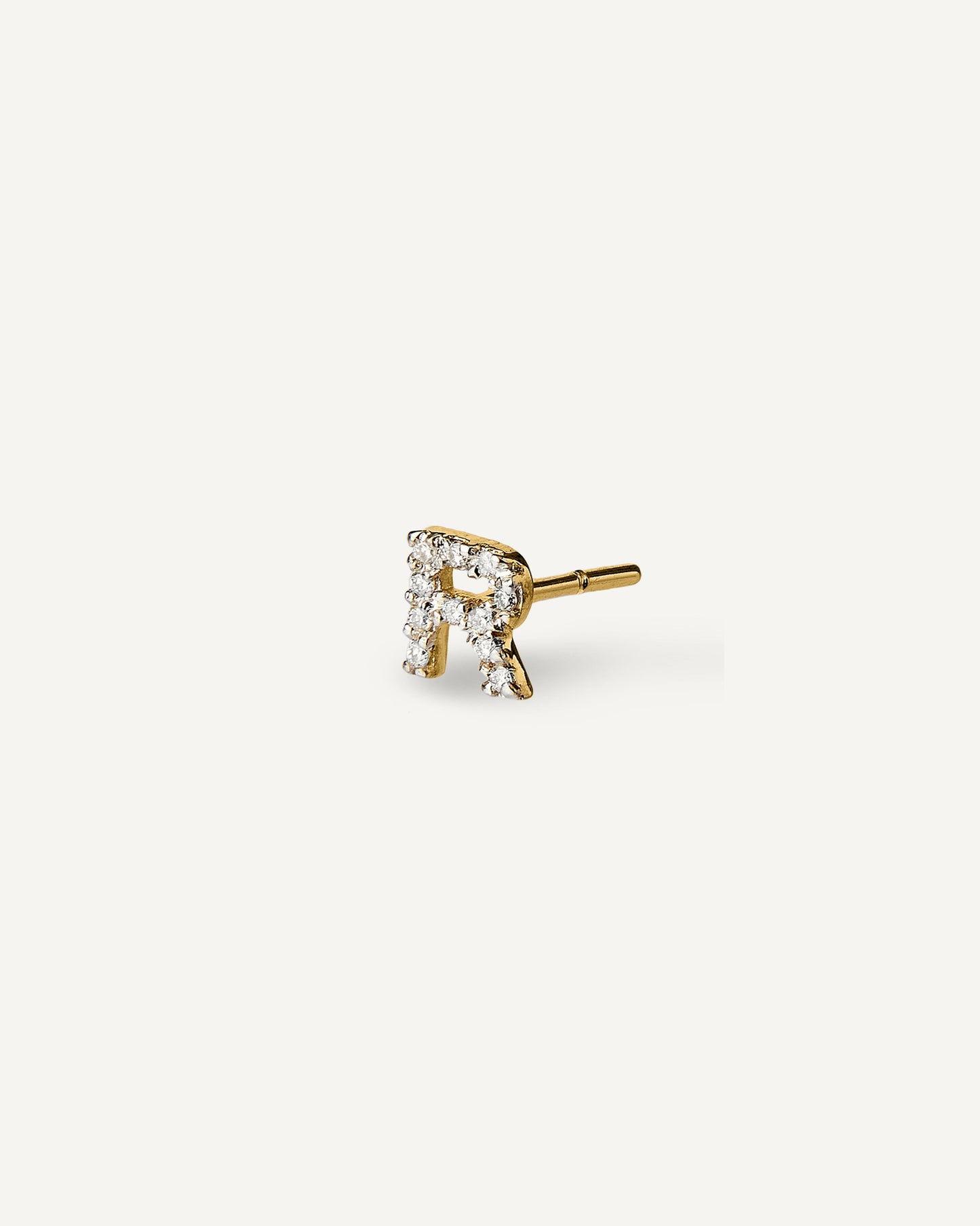 Brinco Inicial Unitário em Ouro 18K e Diamantes