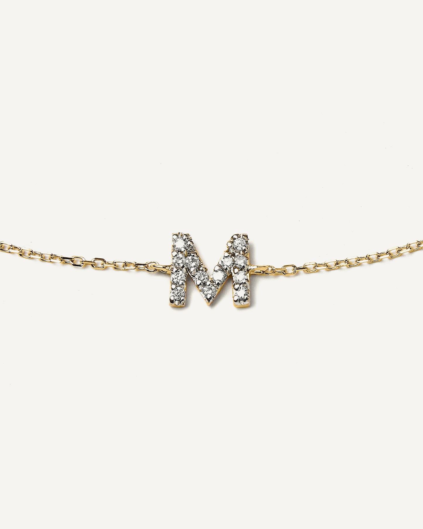 Pulseira Inicial em Ouro 18K e Diamantes