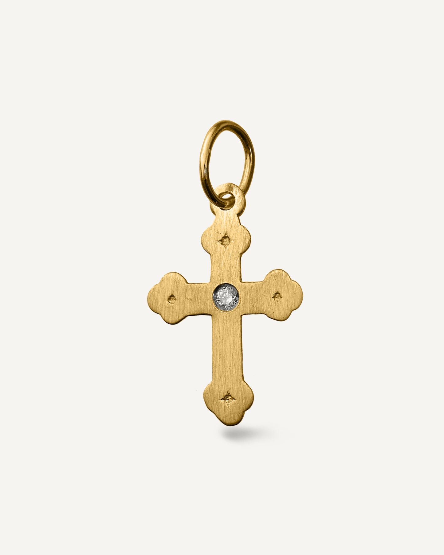 Pingente Cruz Sacré em Ouro 18K e Diamante
