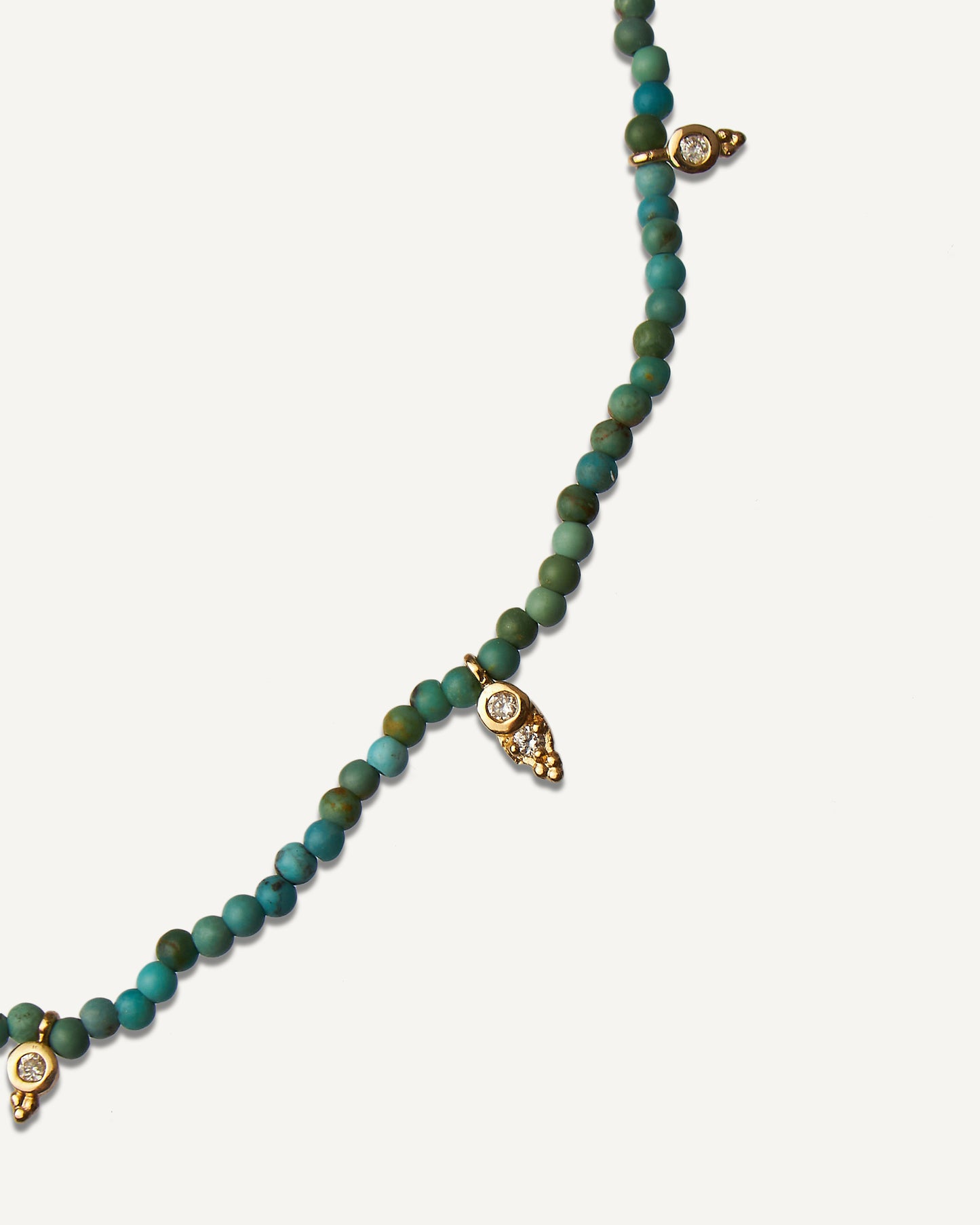 Colar Cleo Turquesas em Ouro 18K