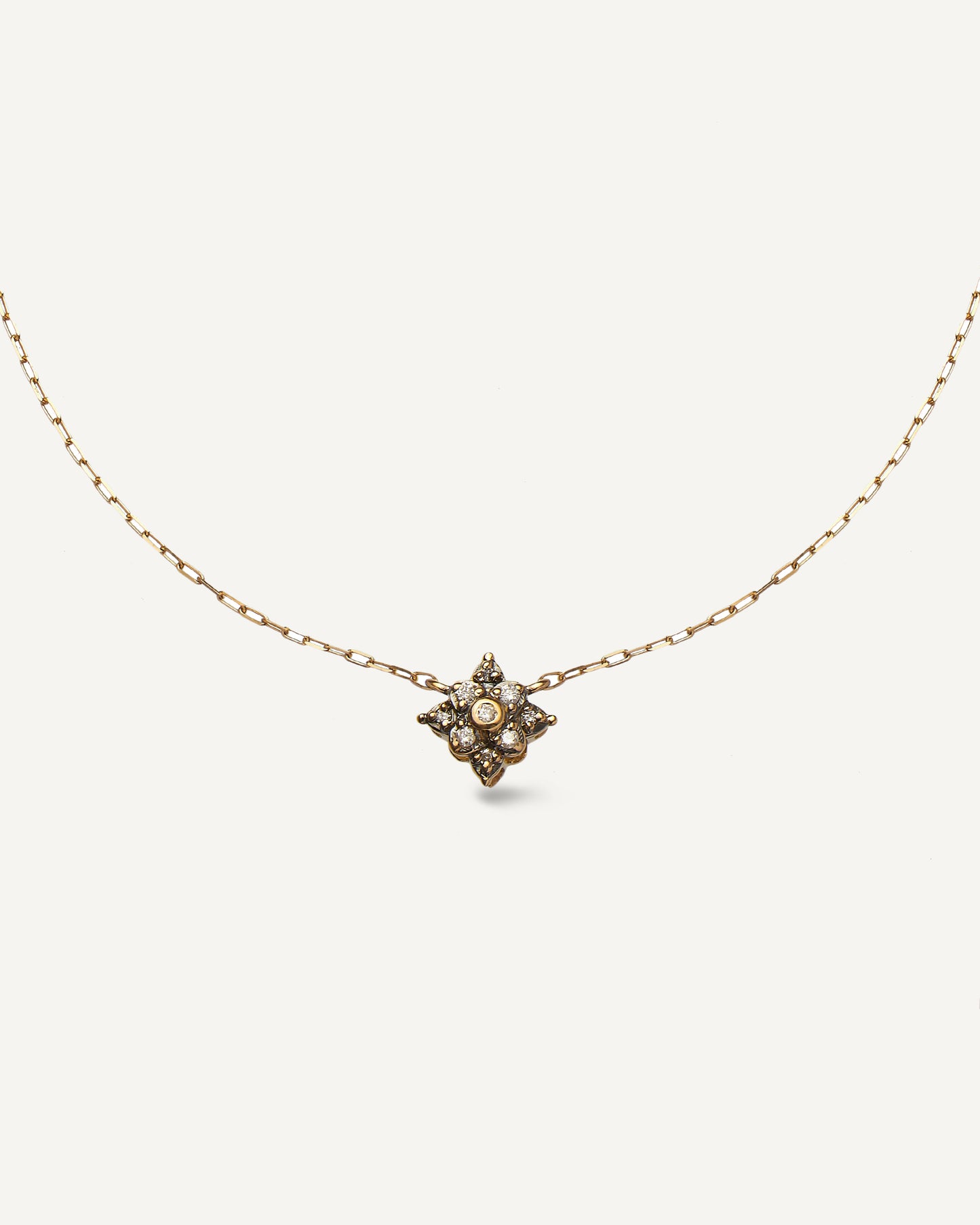 Colar Antico em Ouro 18K e Diamantes