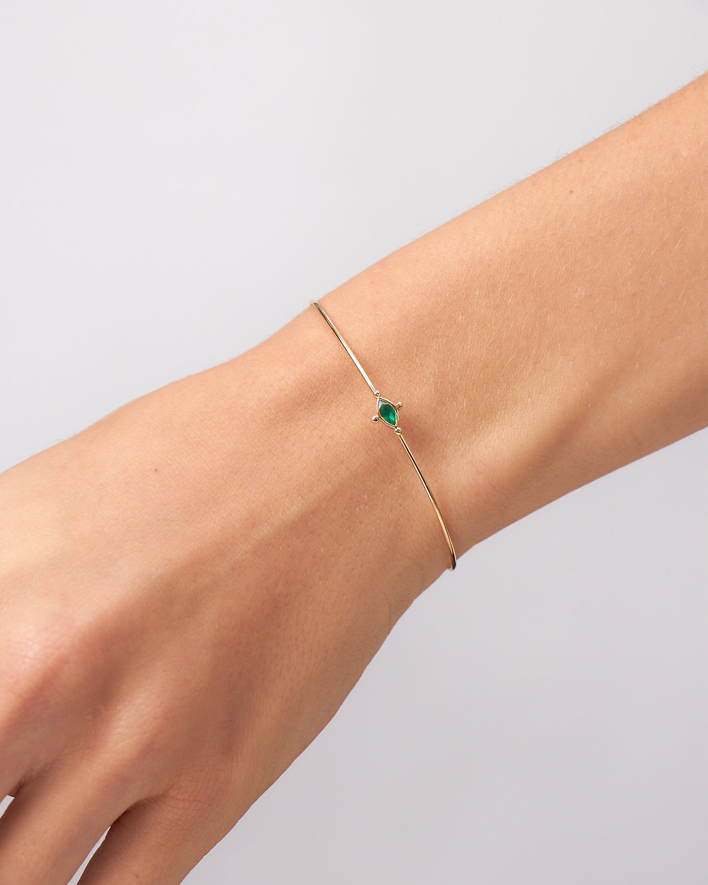 Bracelete Nilo Esmeralda em Ouro 18K