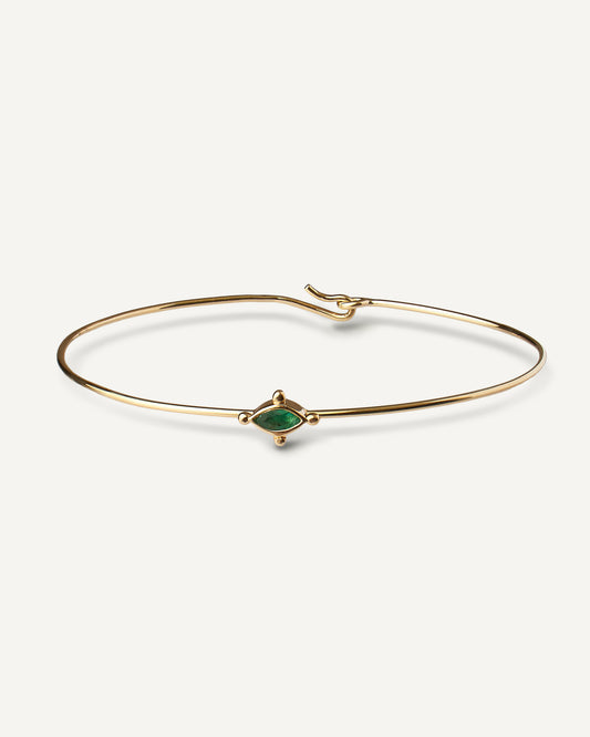 Bracelete Nilo Esmeralda em Ouro 18K