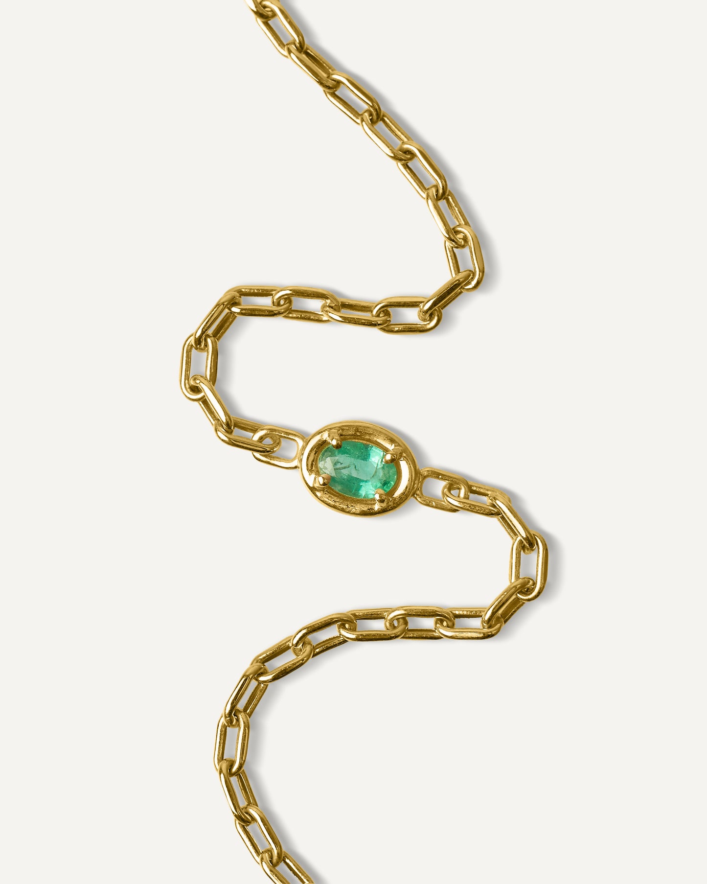 Pulseira Valência em Ouro 18K e Esmeralda
