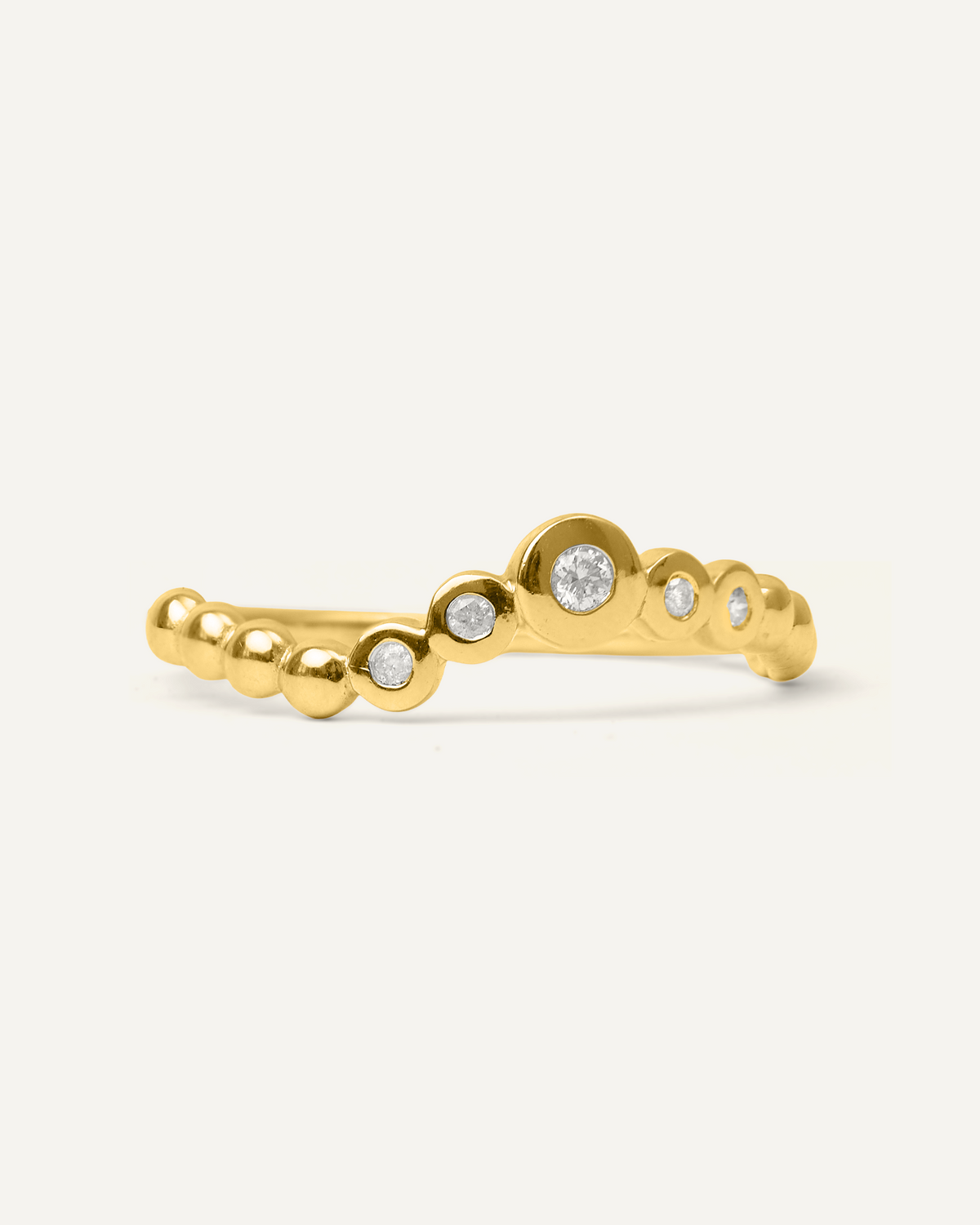 Anel Léonie Diamantes em Ouro 18K