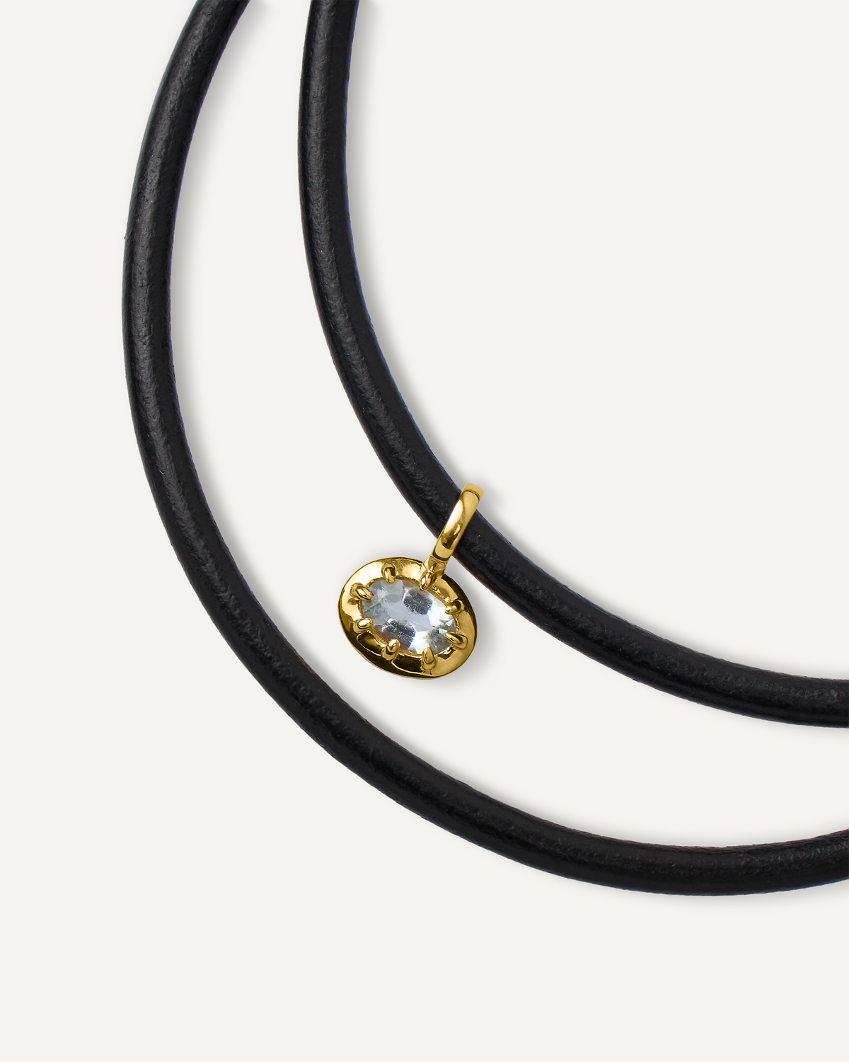 Colar Céline Água-Marinha em Ouro 18K