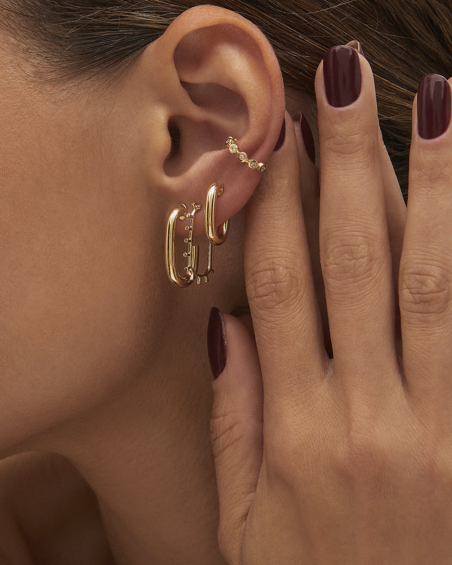 Argola Bold Petit em Ouro Amarelo 18K