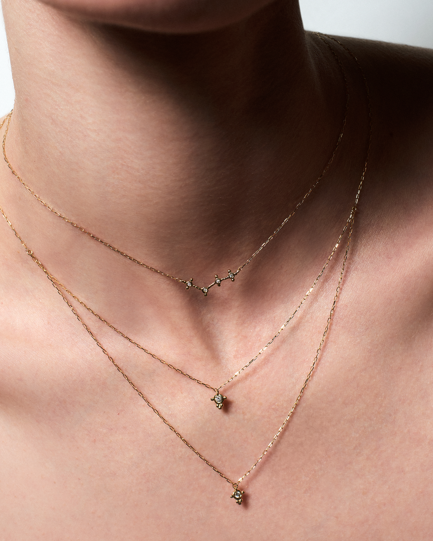 Colar Galáxia em Ouro 18k e Diamante