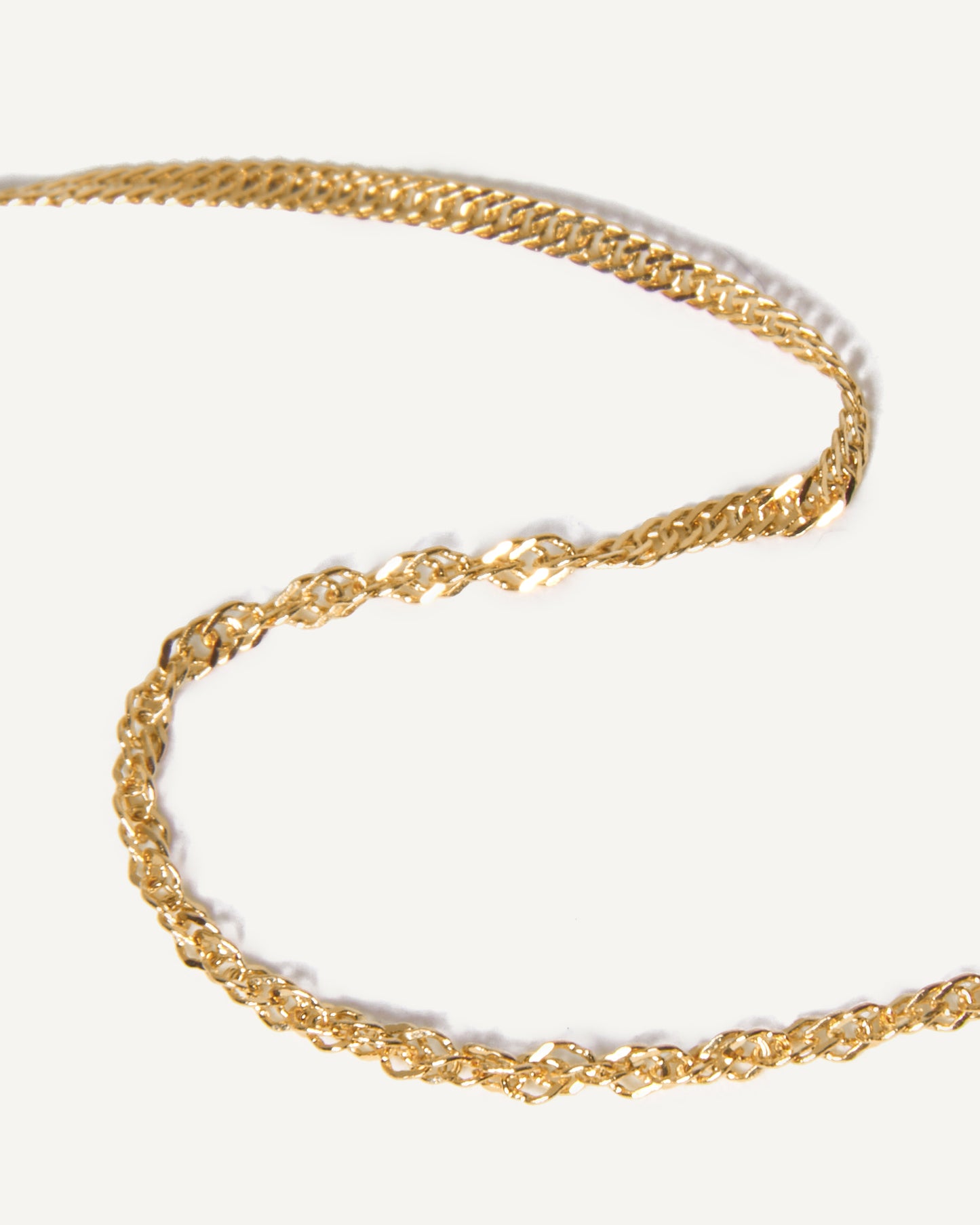 Corrente Fina em Ouro 18K de 70cm Twist