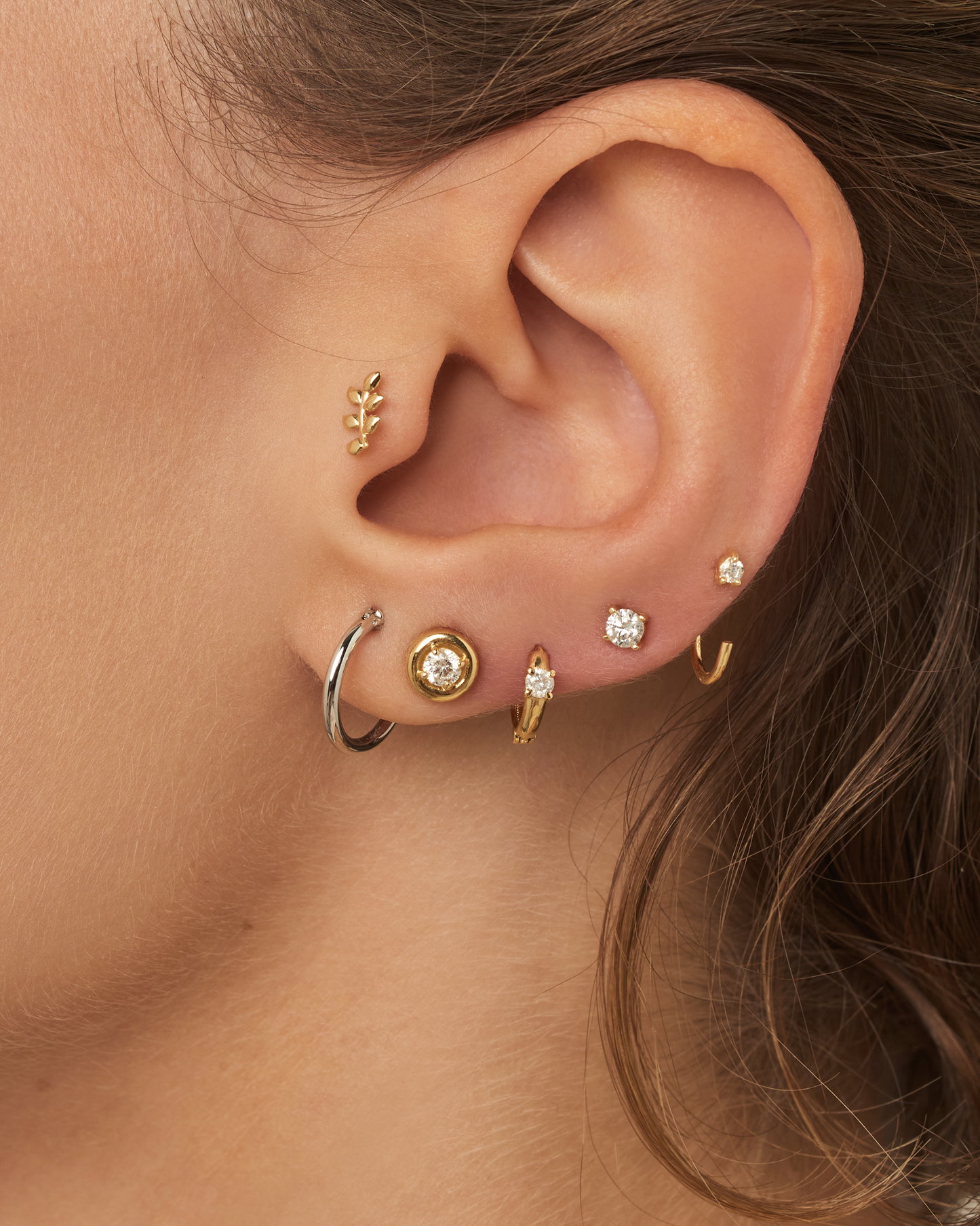 Brinco Alice em Ouro 18K e Diamante