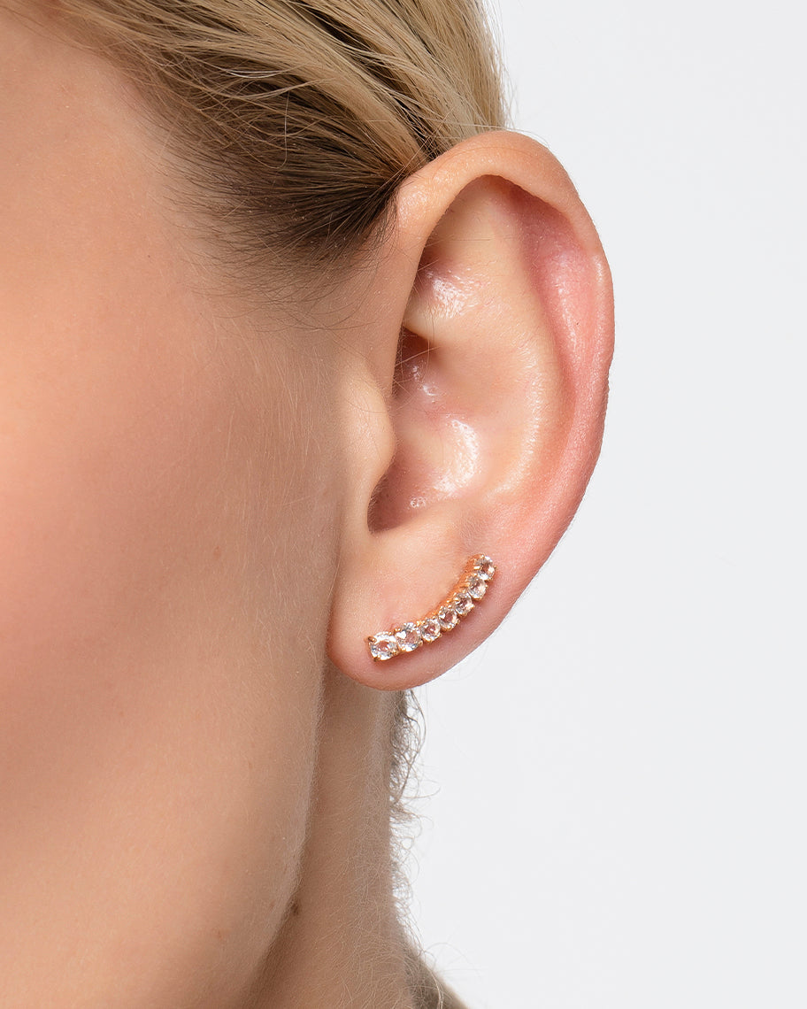 Brinco Earcuff Manu Rosé em Ouro 18K