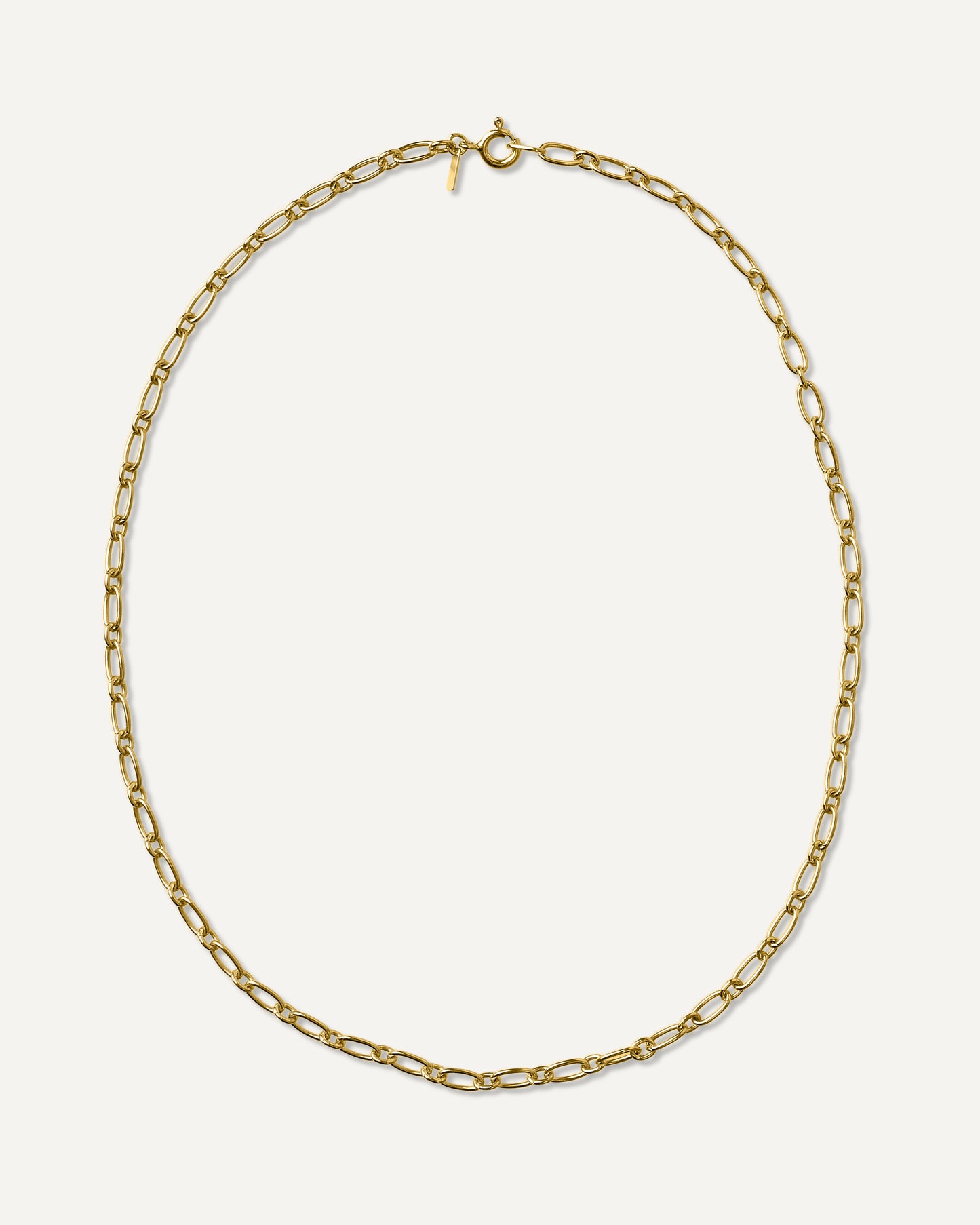 Corrente Allegra 40cm em Prata com Banho de Ouro