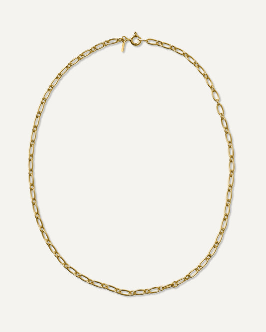 Corrente Allegra 40cm em Prata com Banho de Ouro