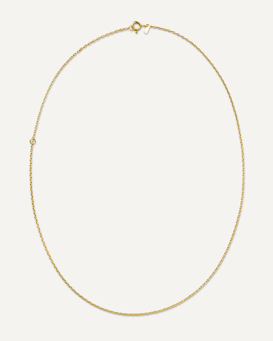 Corrente Fiama 50cm em Prata com Banho de Ouro