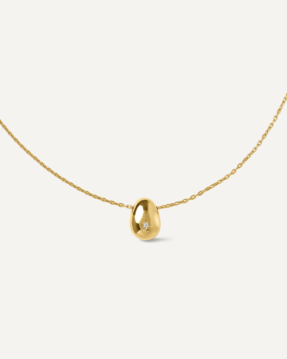 Colar Longo Soho Diamante em Prata com Banho de Ouro