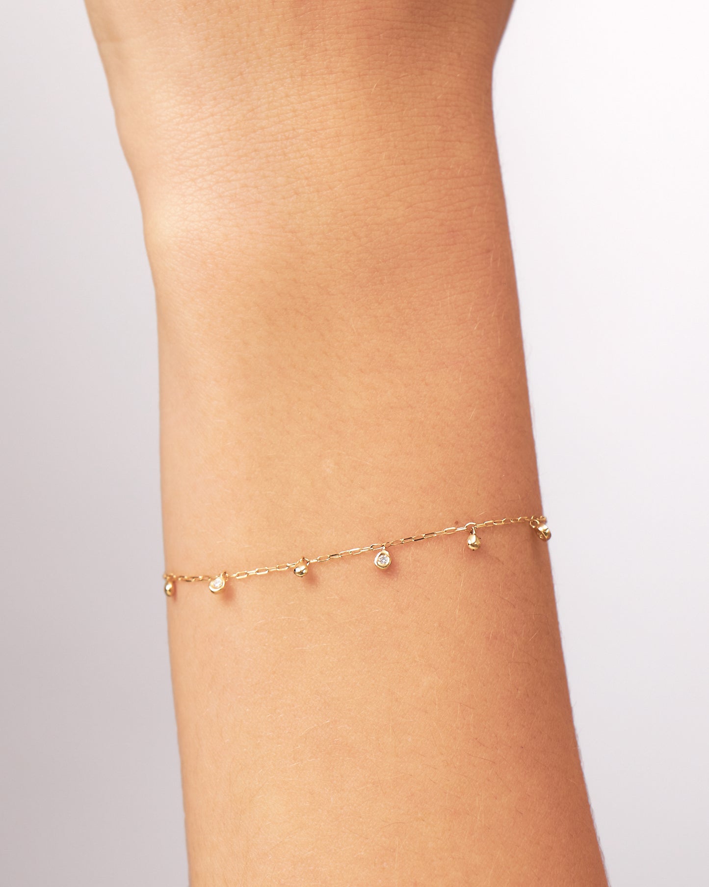 Pulseira Polka em Ouro 18K e Brilhantes
