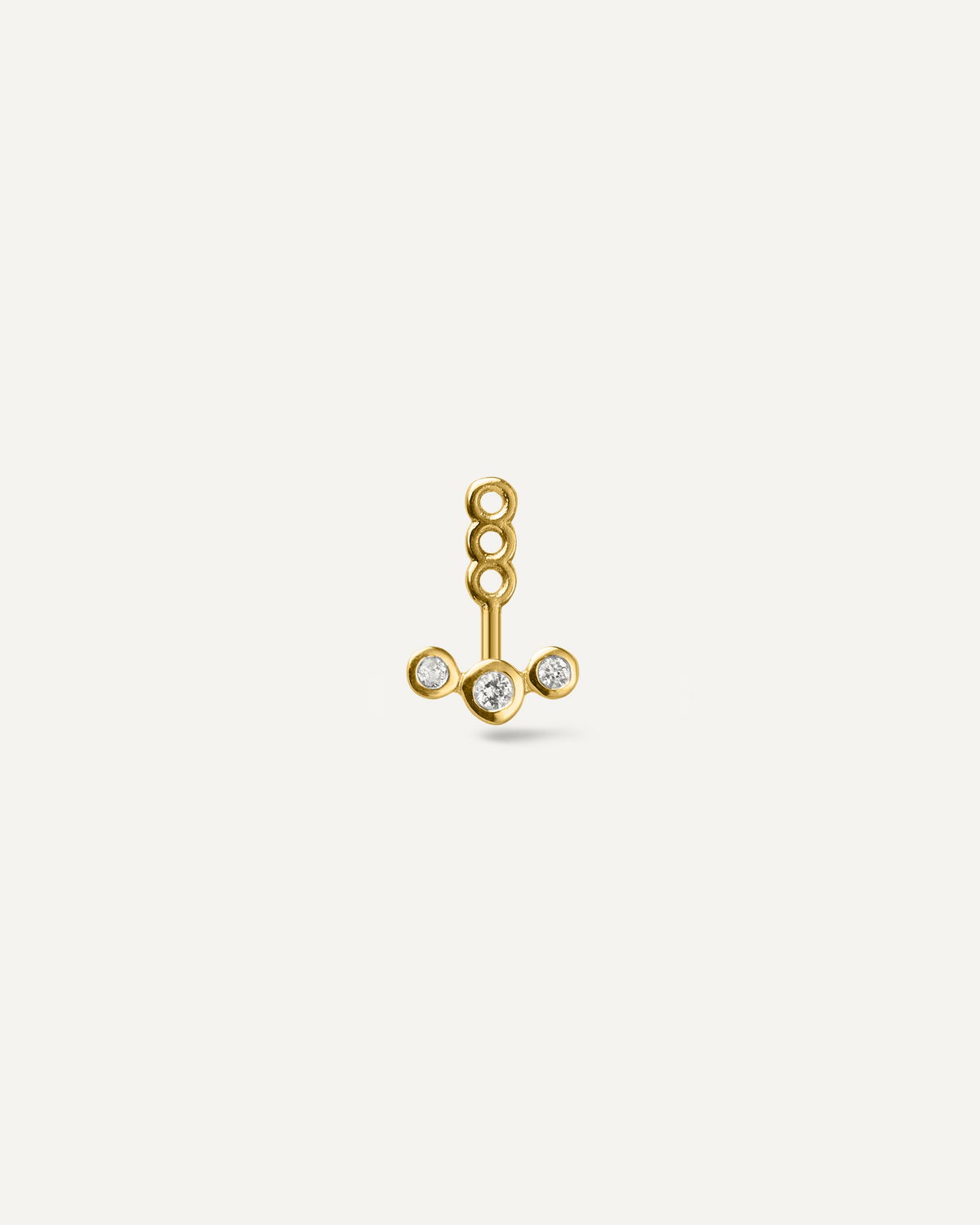 Ear Jacket Unitário Estelle Diamantes em Ouro 18K