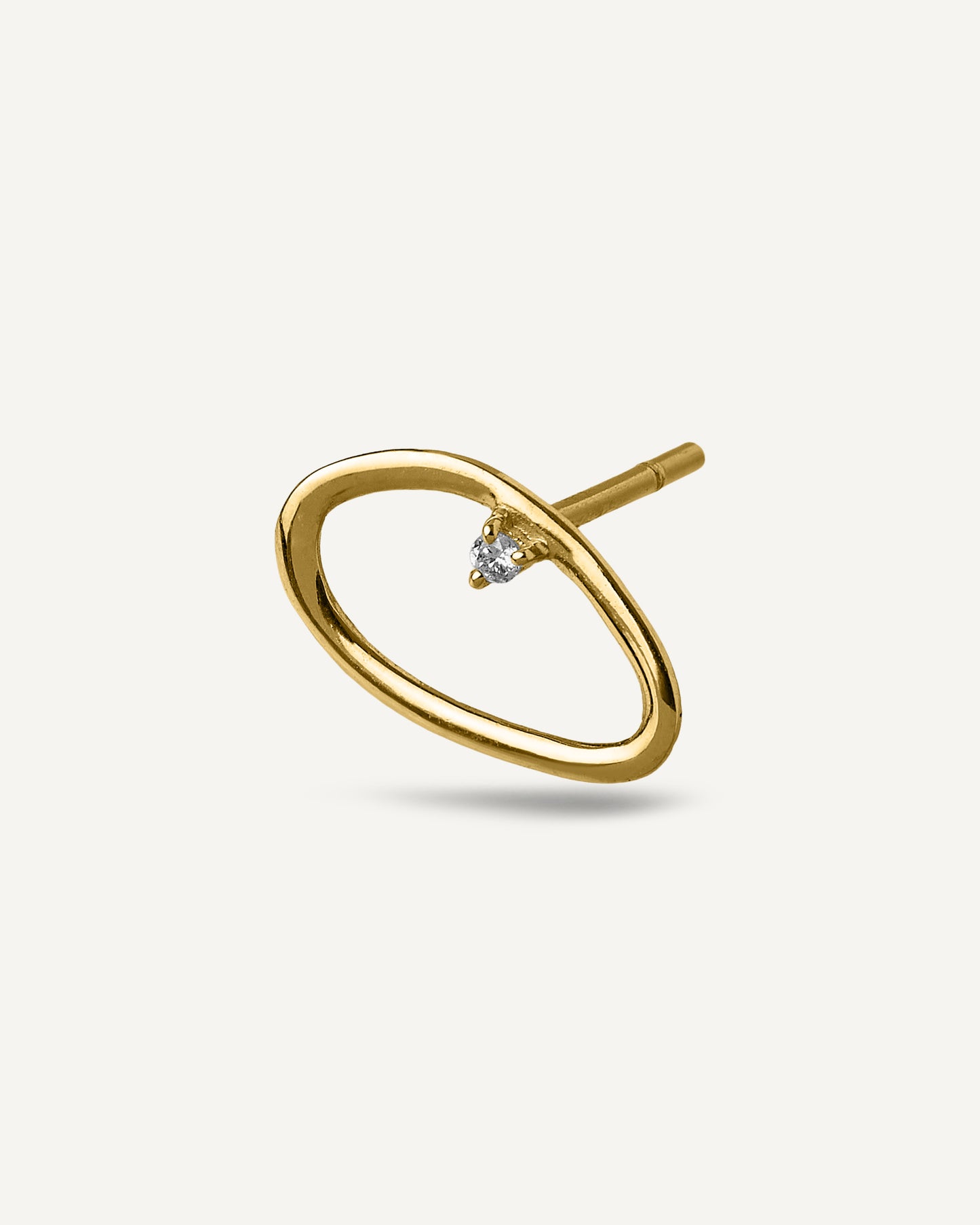 Brinco Cora Diamante Petit em Ouro 18K