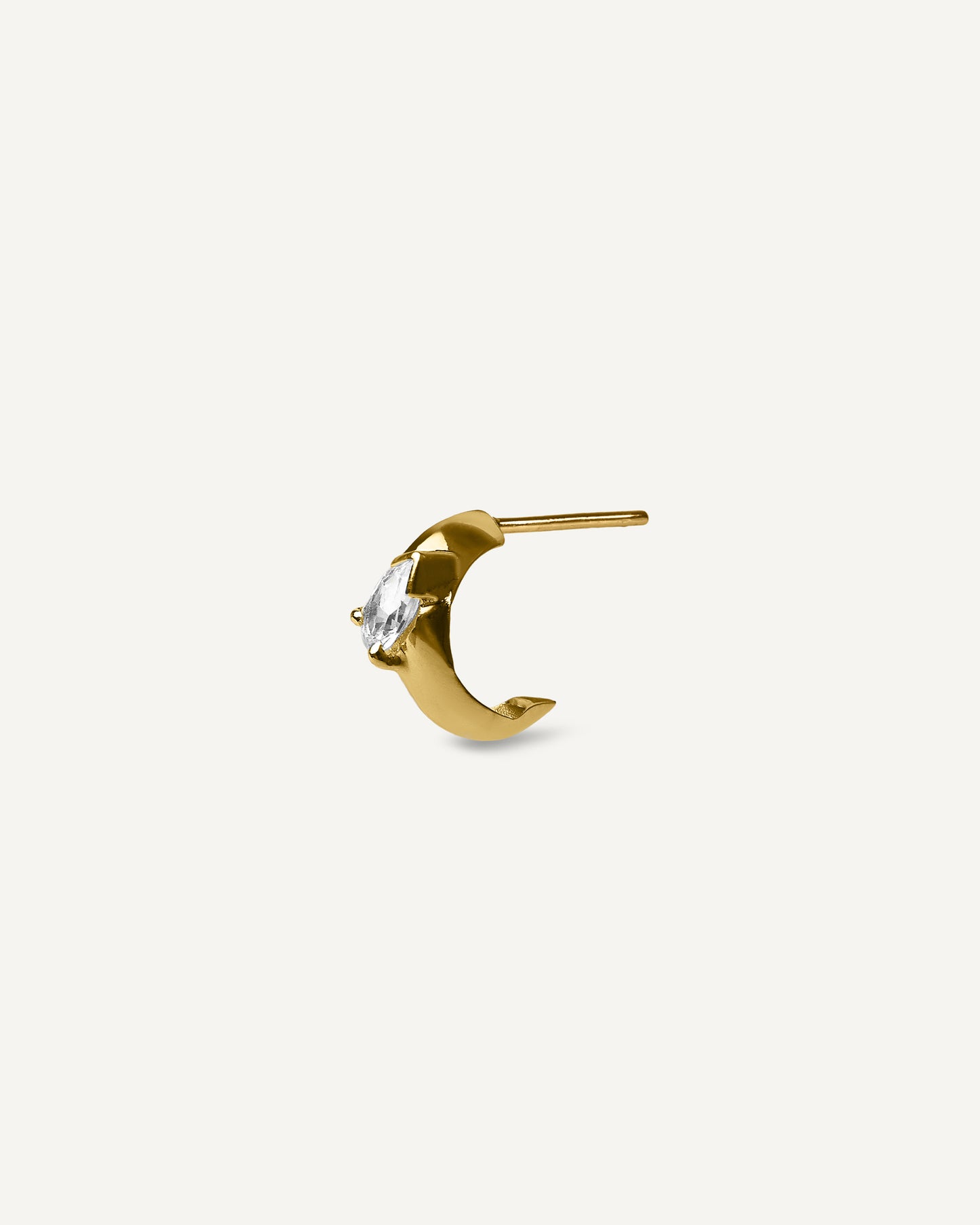 Meia Argola Unitária Ceci Bold em Ouro 18K