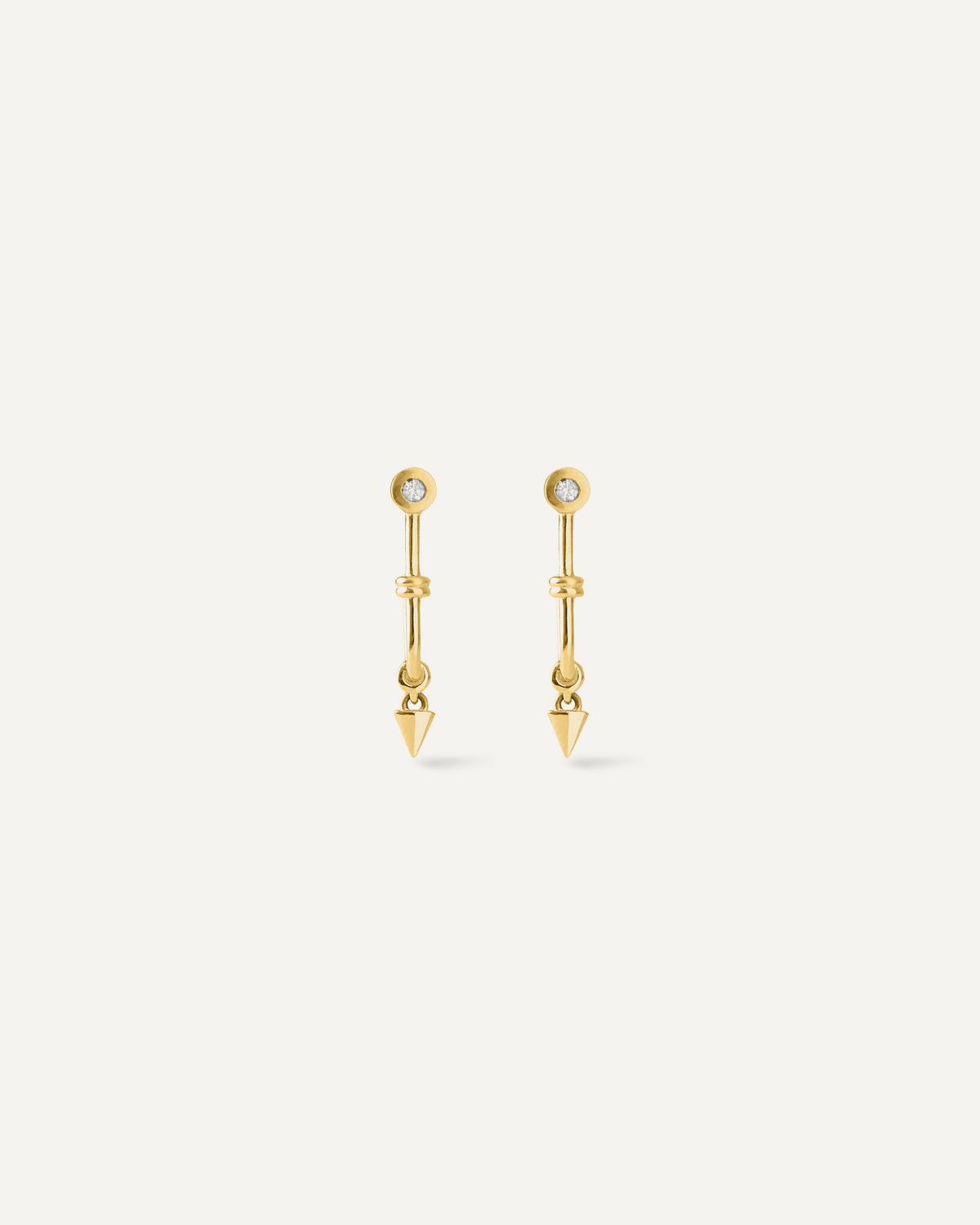 Argola Lumière Diamante em Ouro 18K
