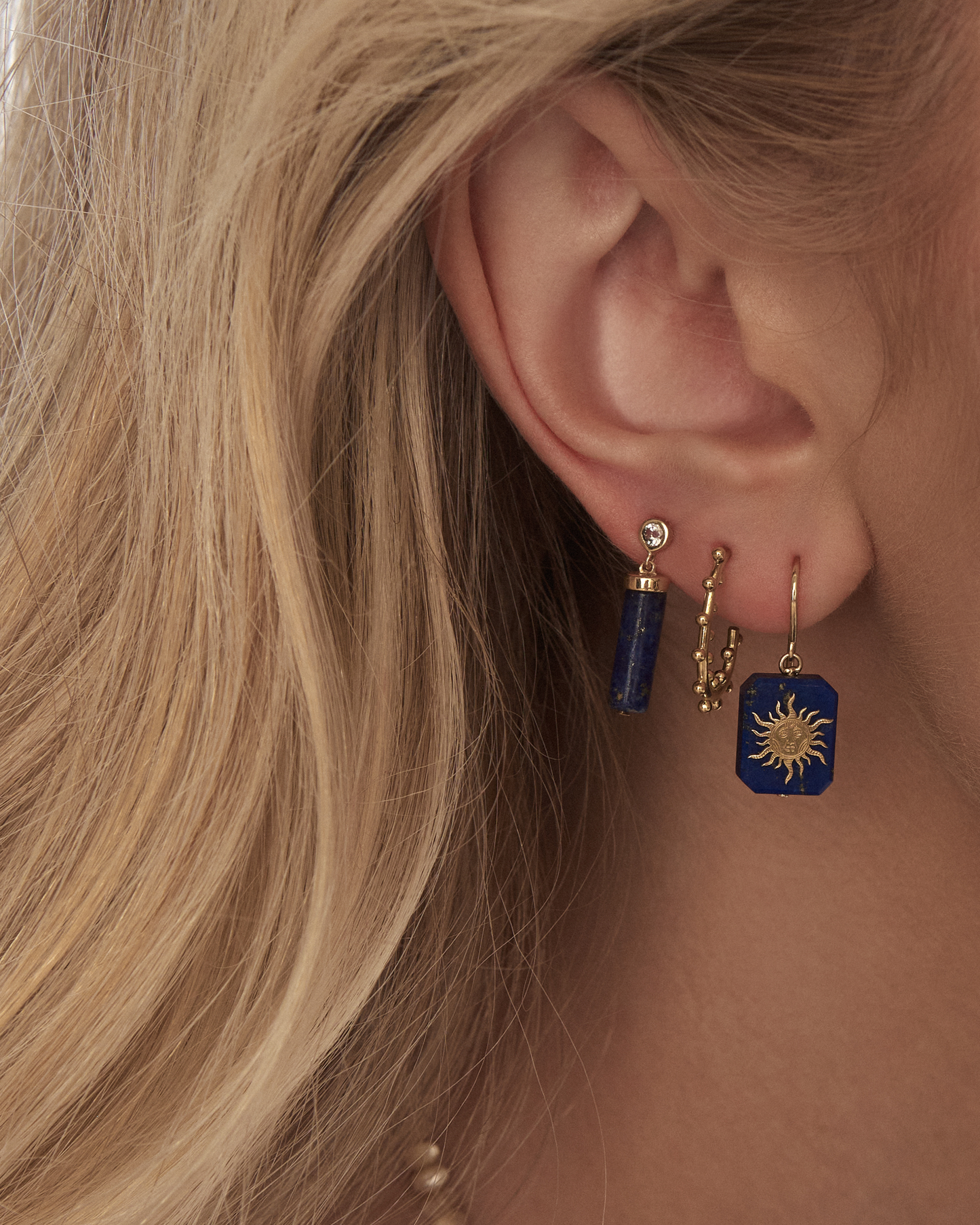 Argola Poá em Ouro Amarelo 18K