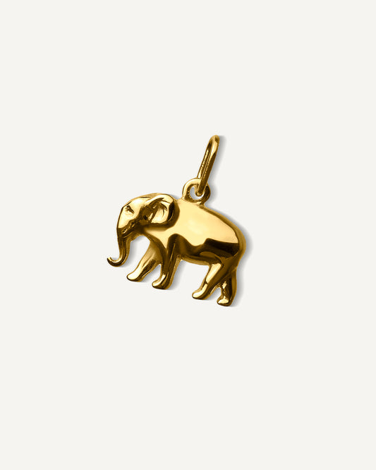 Pingente Elefante Ganesha em Ouro 18K