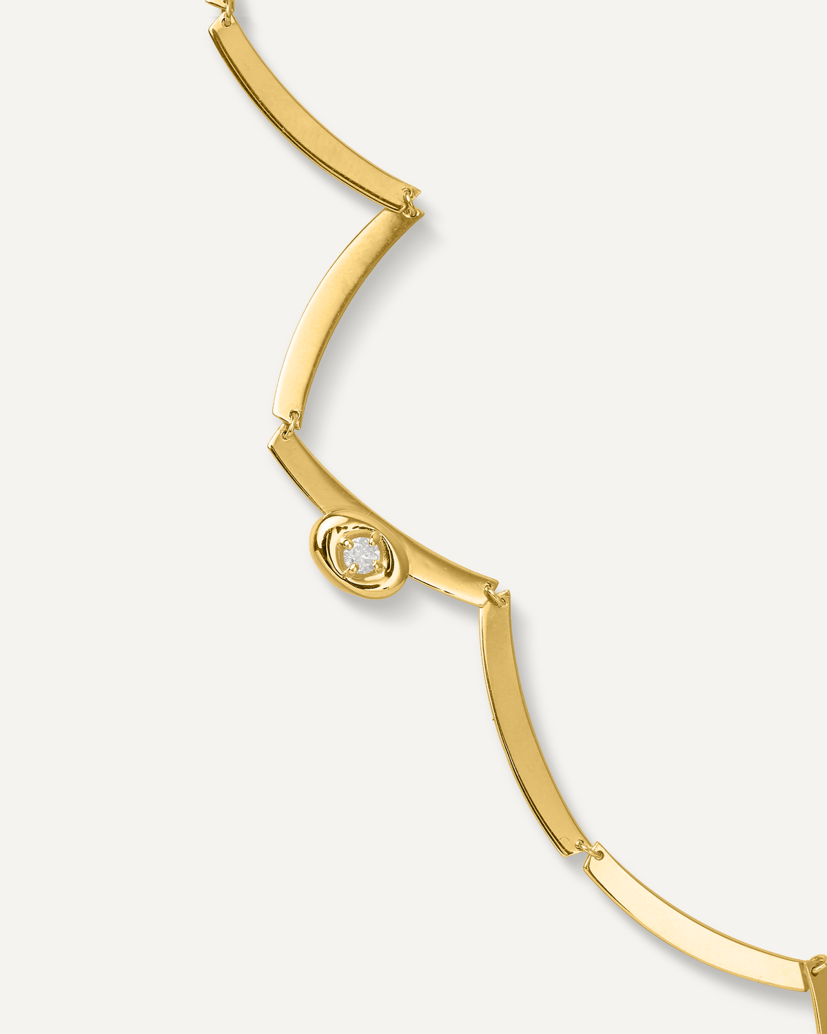 Colar Lumière Diamante em Ouro 18K