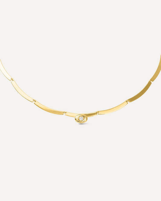 Colar Lumière Diamante em Ouro 18K