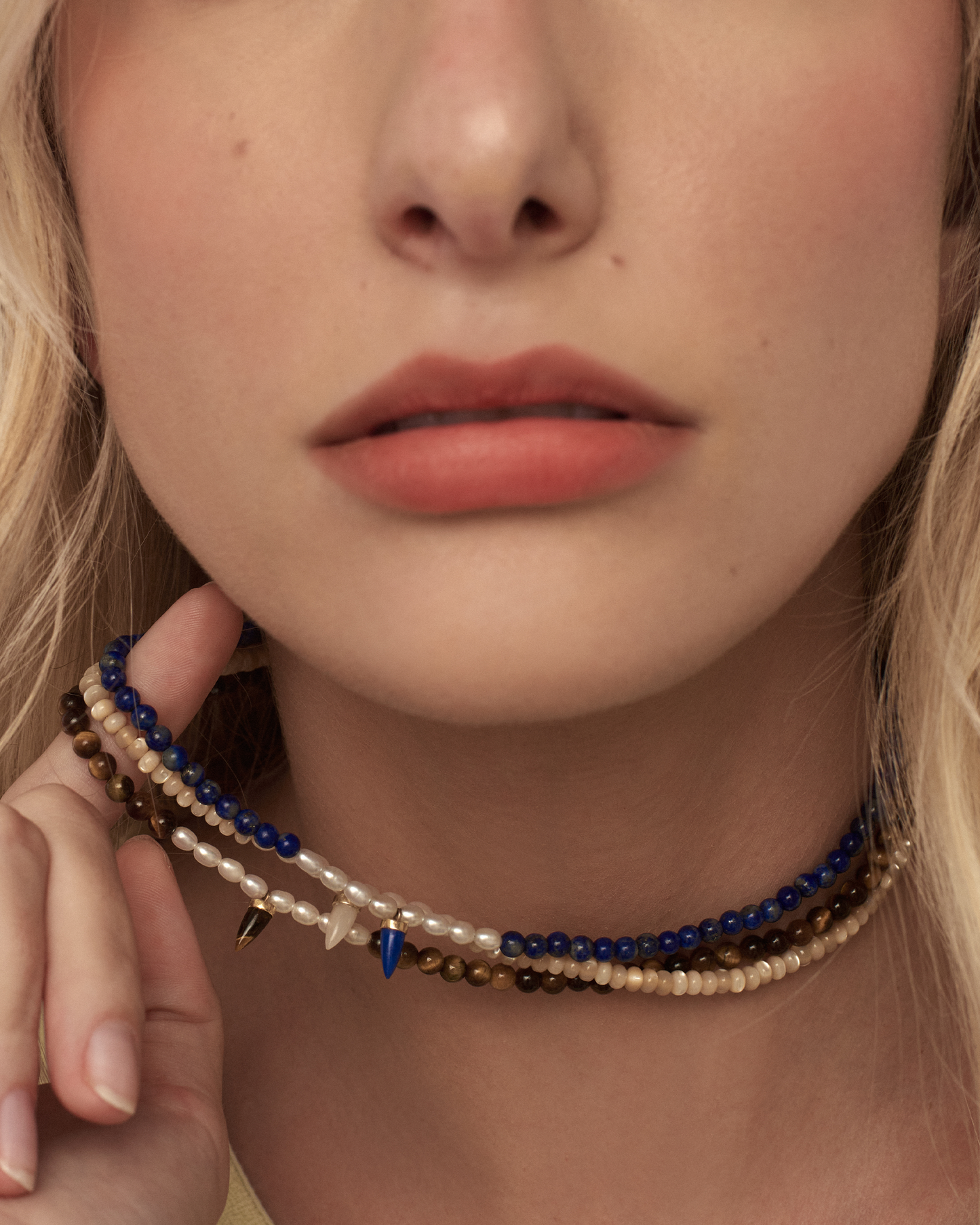 Colar Amuleto Lápis-Lazúli em Ouro 18K