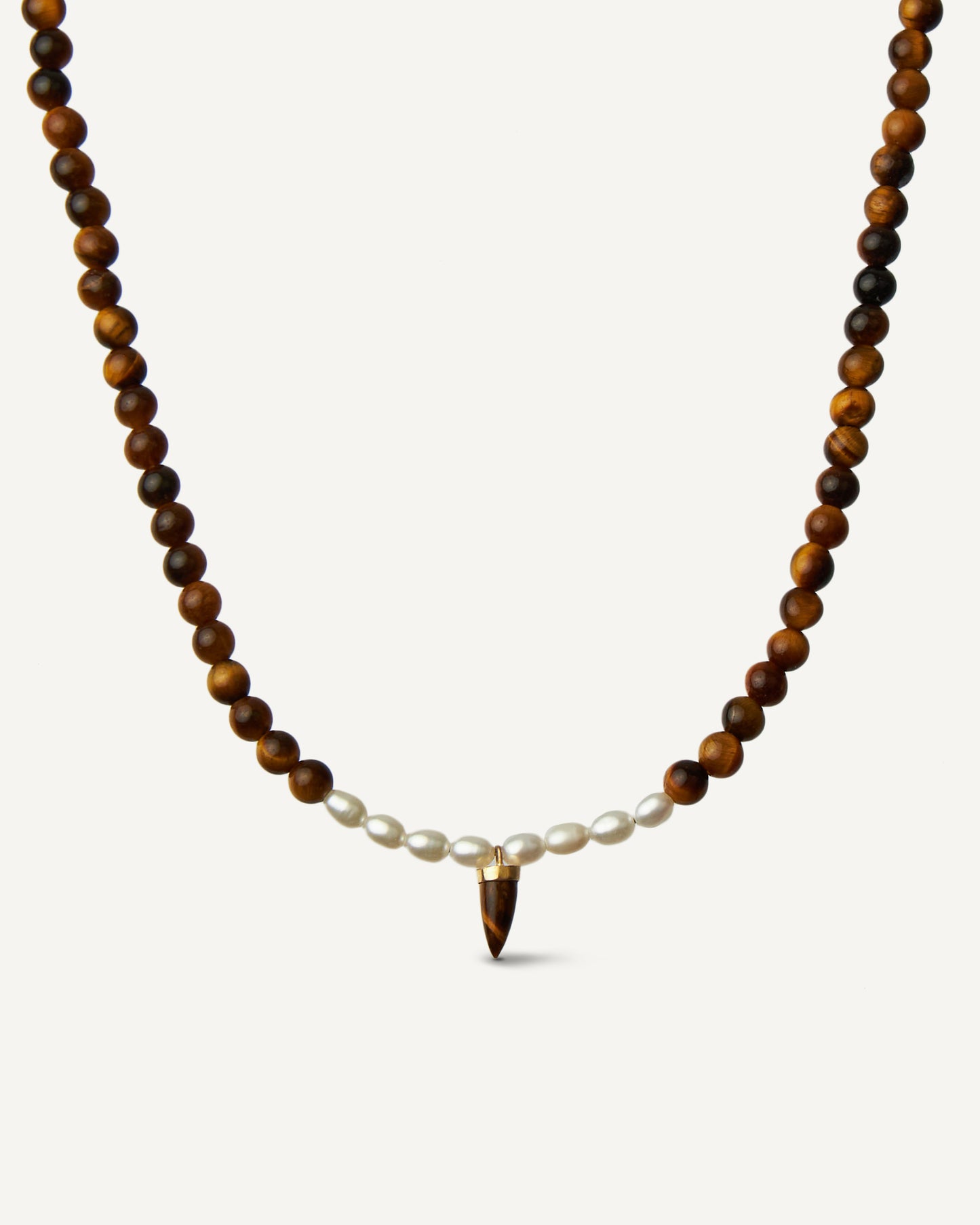 Colar Amuleto Olho de Tigre em Ouro 18K