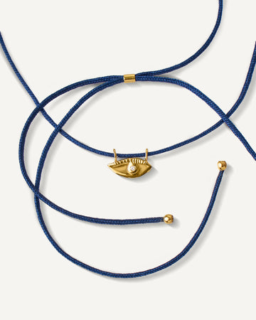 Colar Cord Horus em Ouro Amarelo 18K