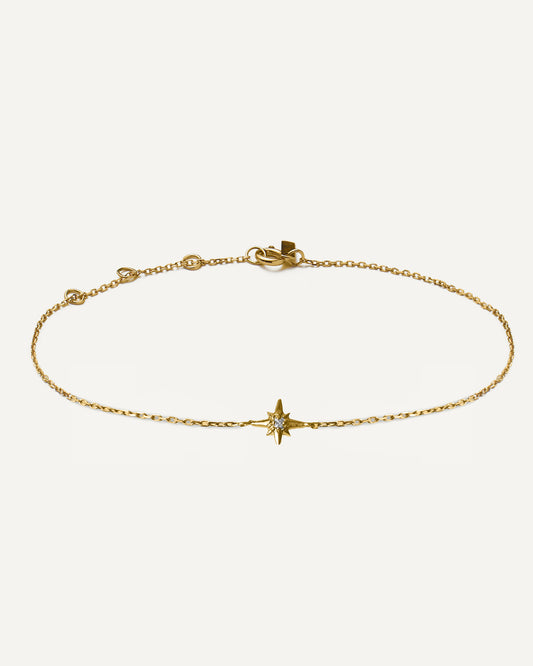 Pulseira Estrela Índigo em Ouro 18K