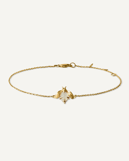 Pulseira Pólen em Ouro 18K e Madrepérola