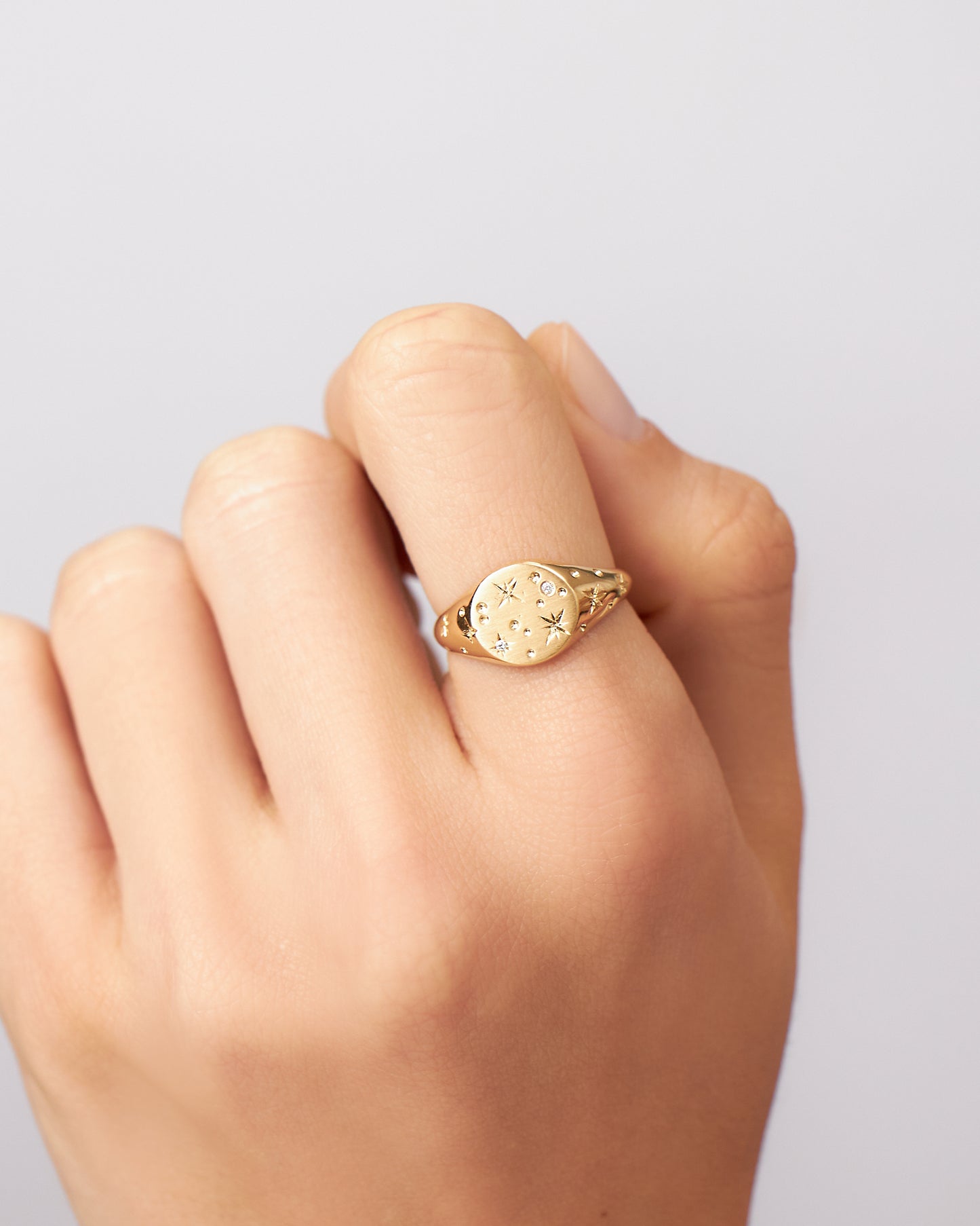 Anel Planetar em Ouro 18K e Diamantes