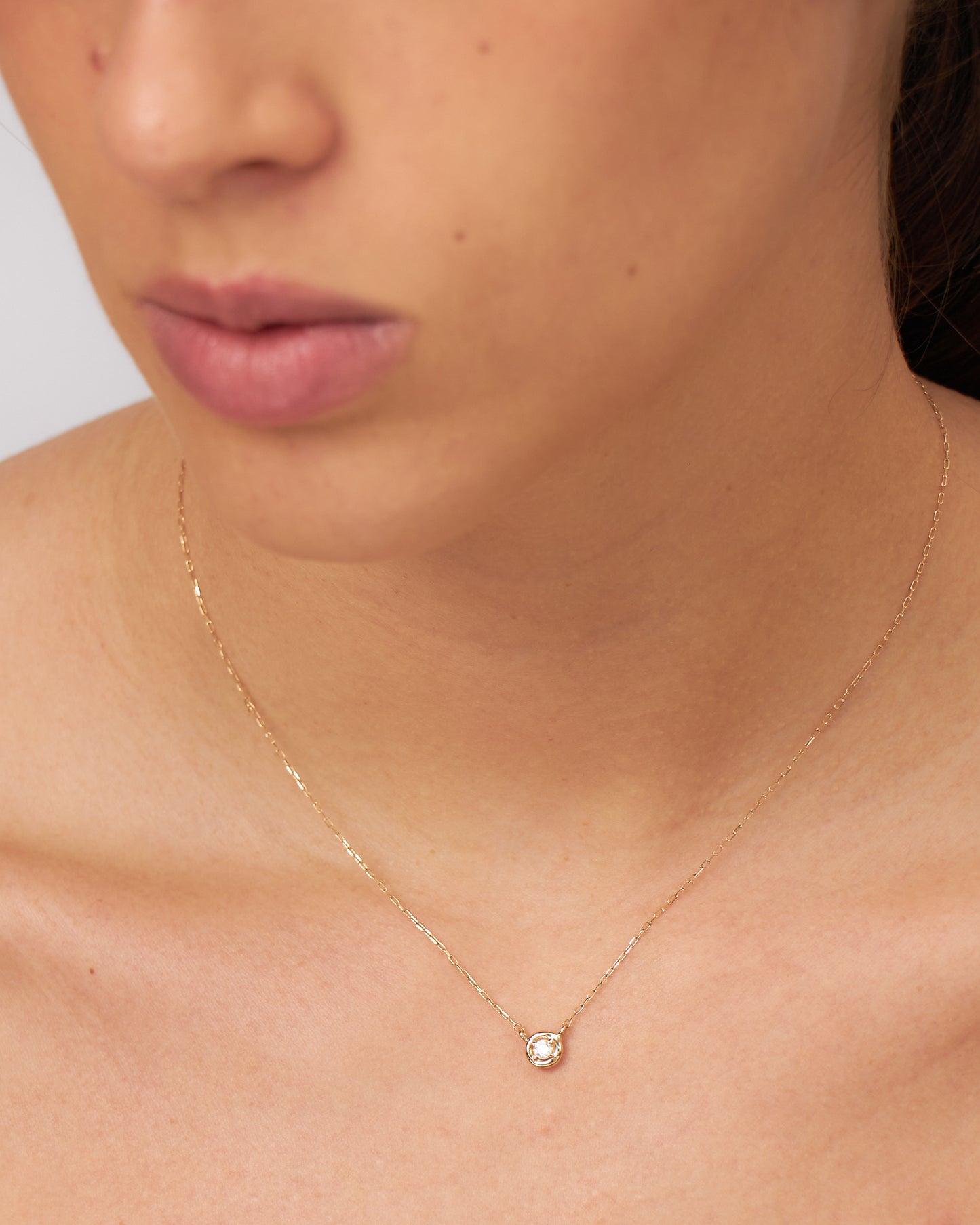 Colar Lunette em Ouro 18K e Diamante