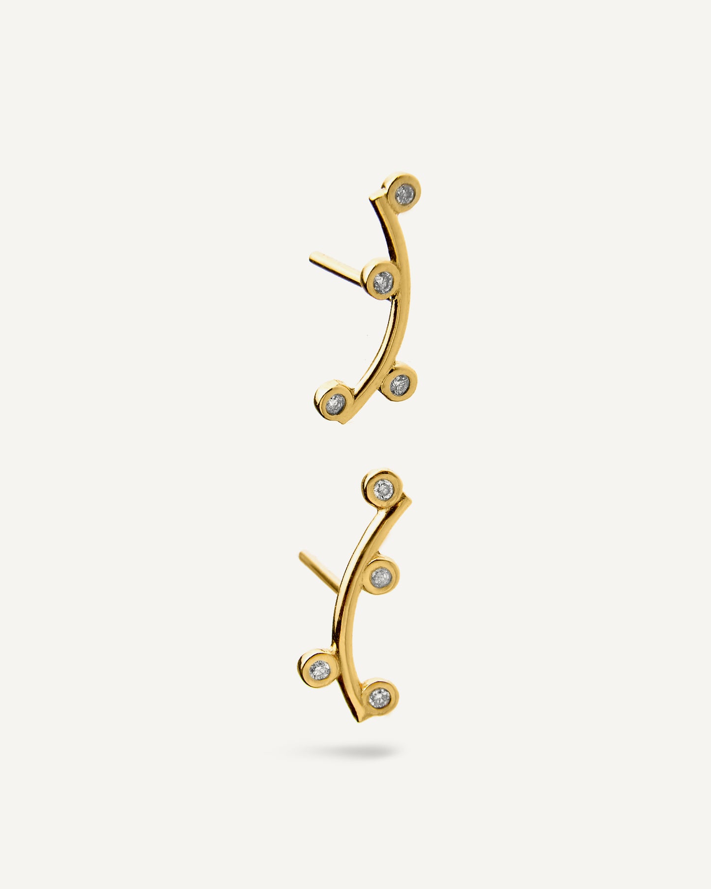 Earcuff Sublime em Ouro 18K e Diamantes