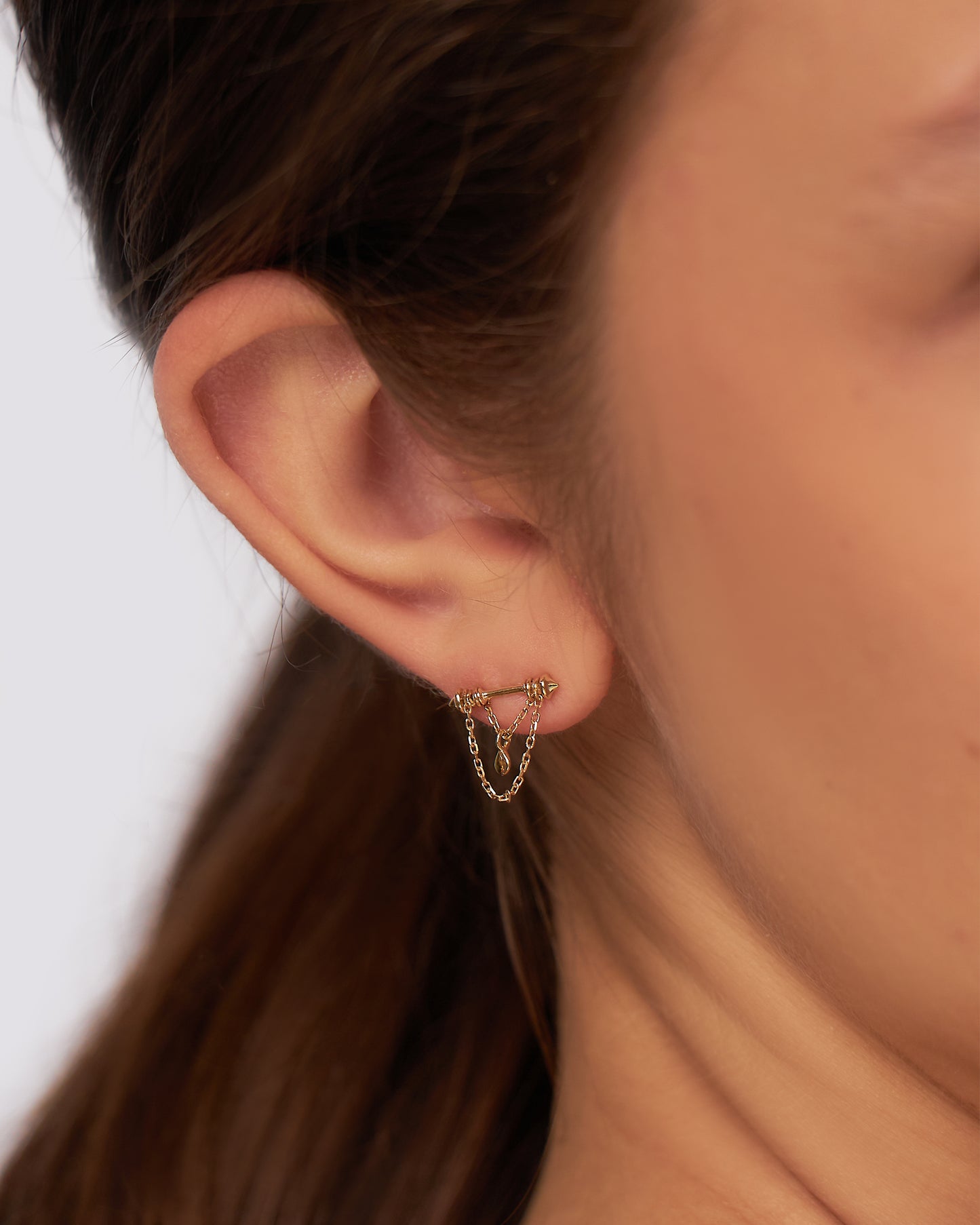 Brinco Nebulosa em Ouro 18K