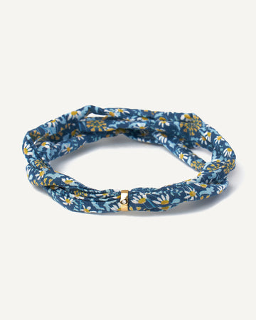 Pulseira Cotton Azul em Ouro 18K e Diamante