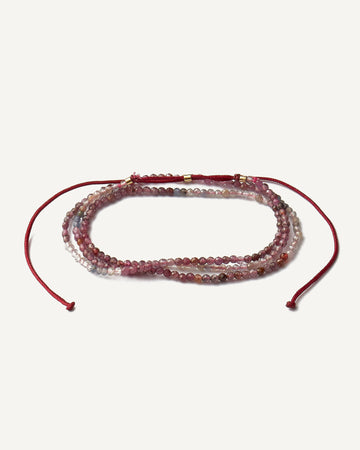 Pulseira Patuá Rubis em Ouro 18K