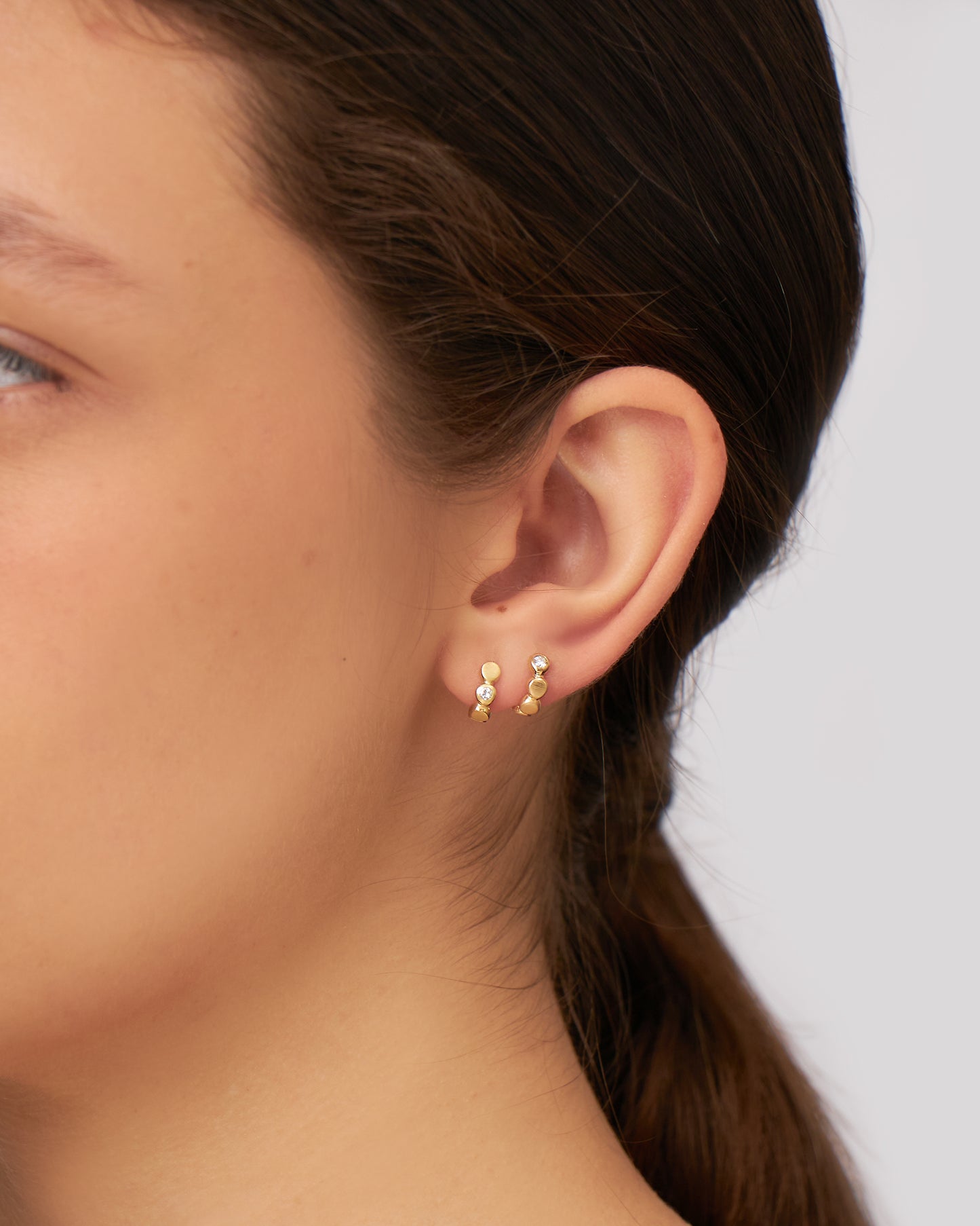 Argola Céu Diamante em Ouro 18K