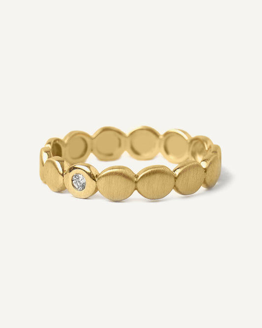 Anel Céu Diamante em Ouro 18K