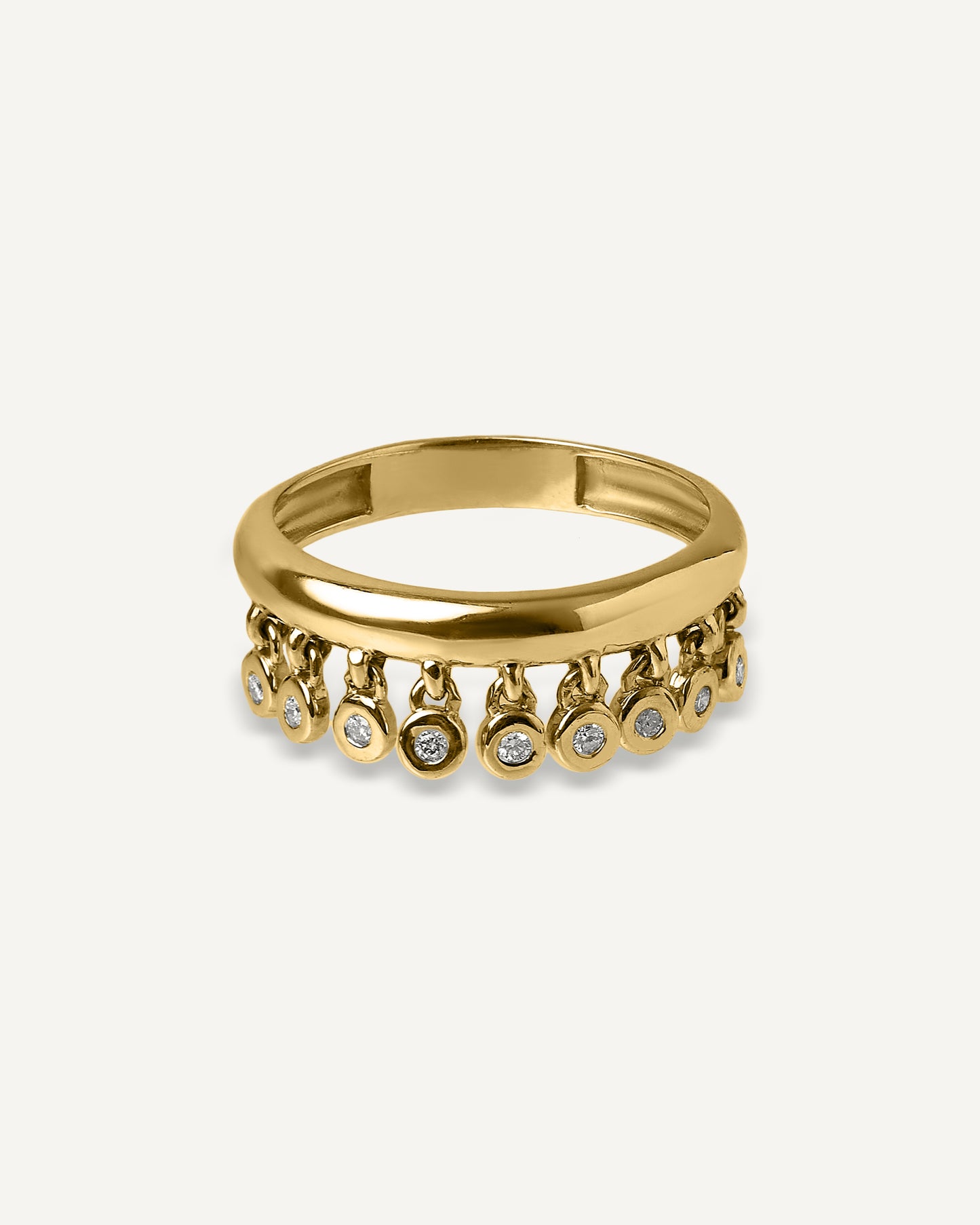 Anel Alva em Ouro 18K e Diamantes