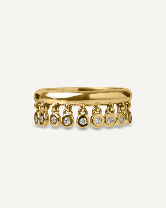 Anel Alva em Ouro 18K e Diamantes