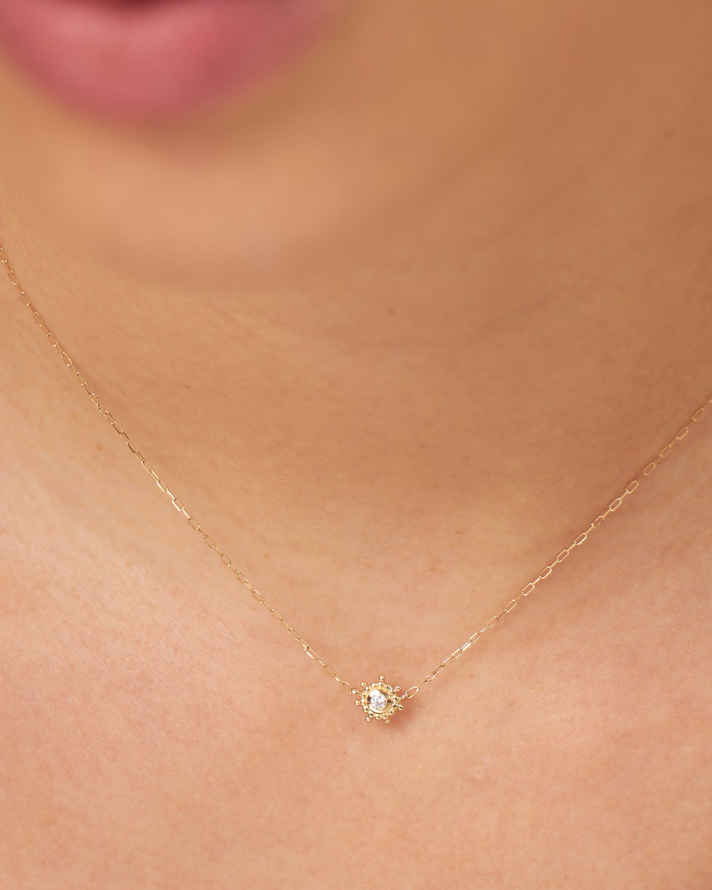 Colar Apolo em Ouro 18K e Diamante