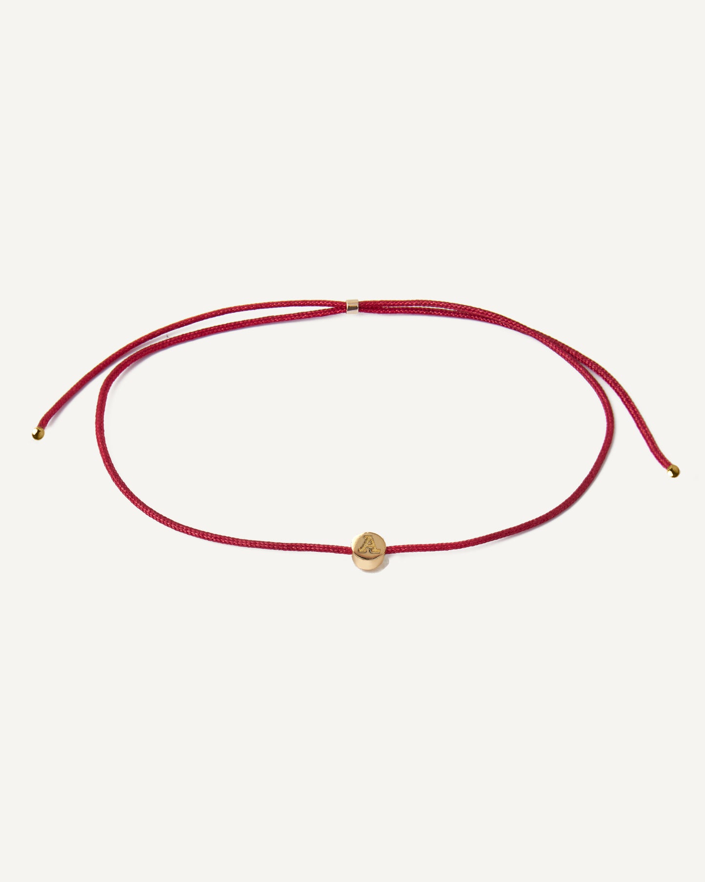 Pulseira Cord Inicial em Ouro 18K